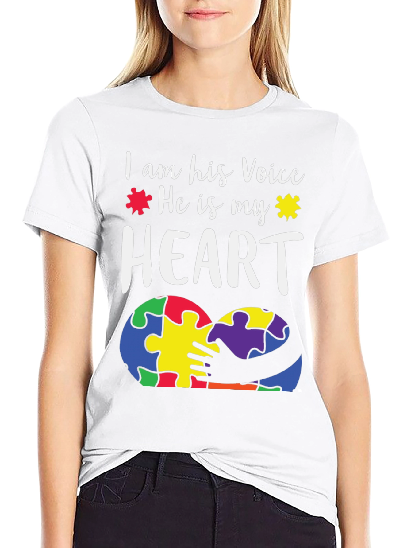 Autism Awareness T-Shirt - I Am His Voice