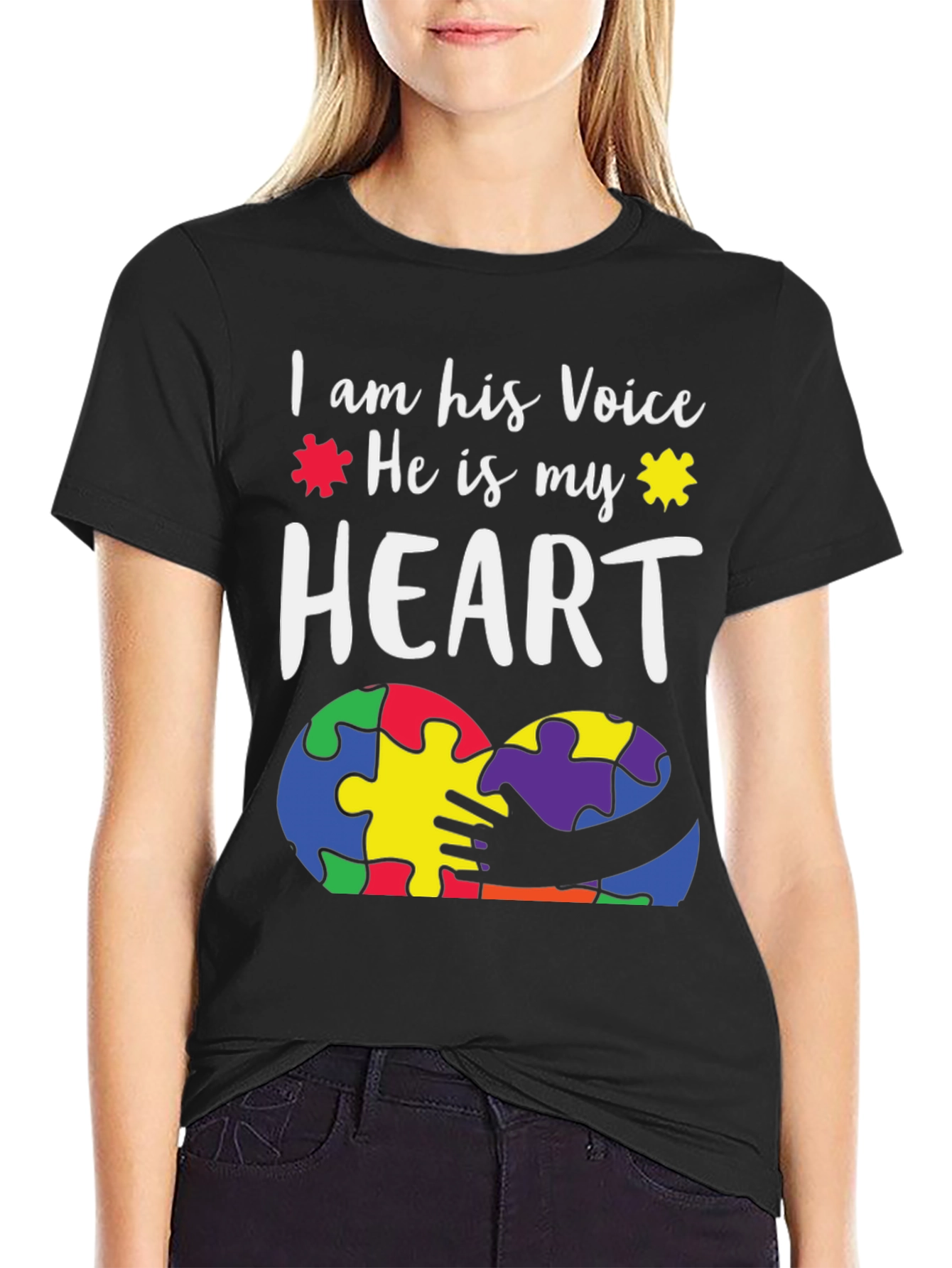 Autism Awareness T-Shirt - I Am His Voice