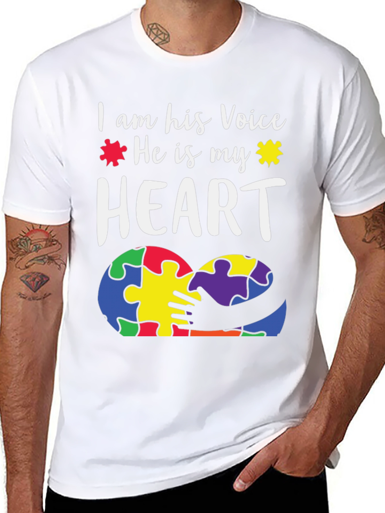 Autism Awareness T-Shirt - I Am His Voice