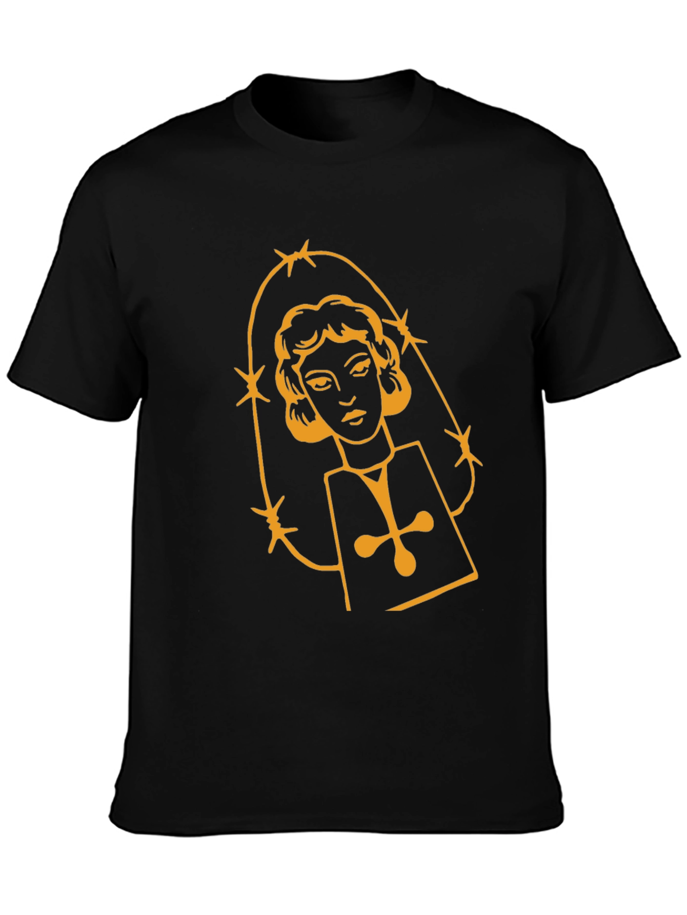 Graphic Tee - Retro Virgin Mary Design