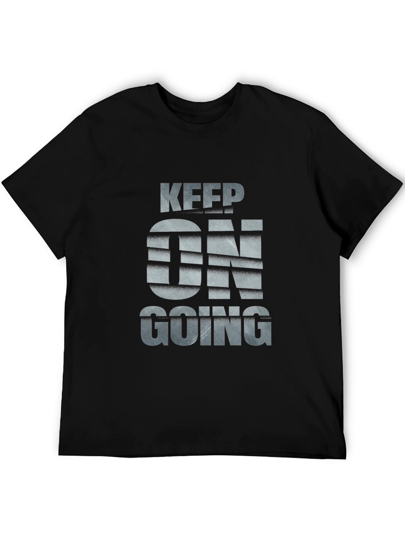 Keep On Going Black Graphic Tee