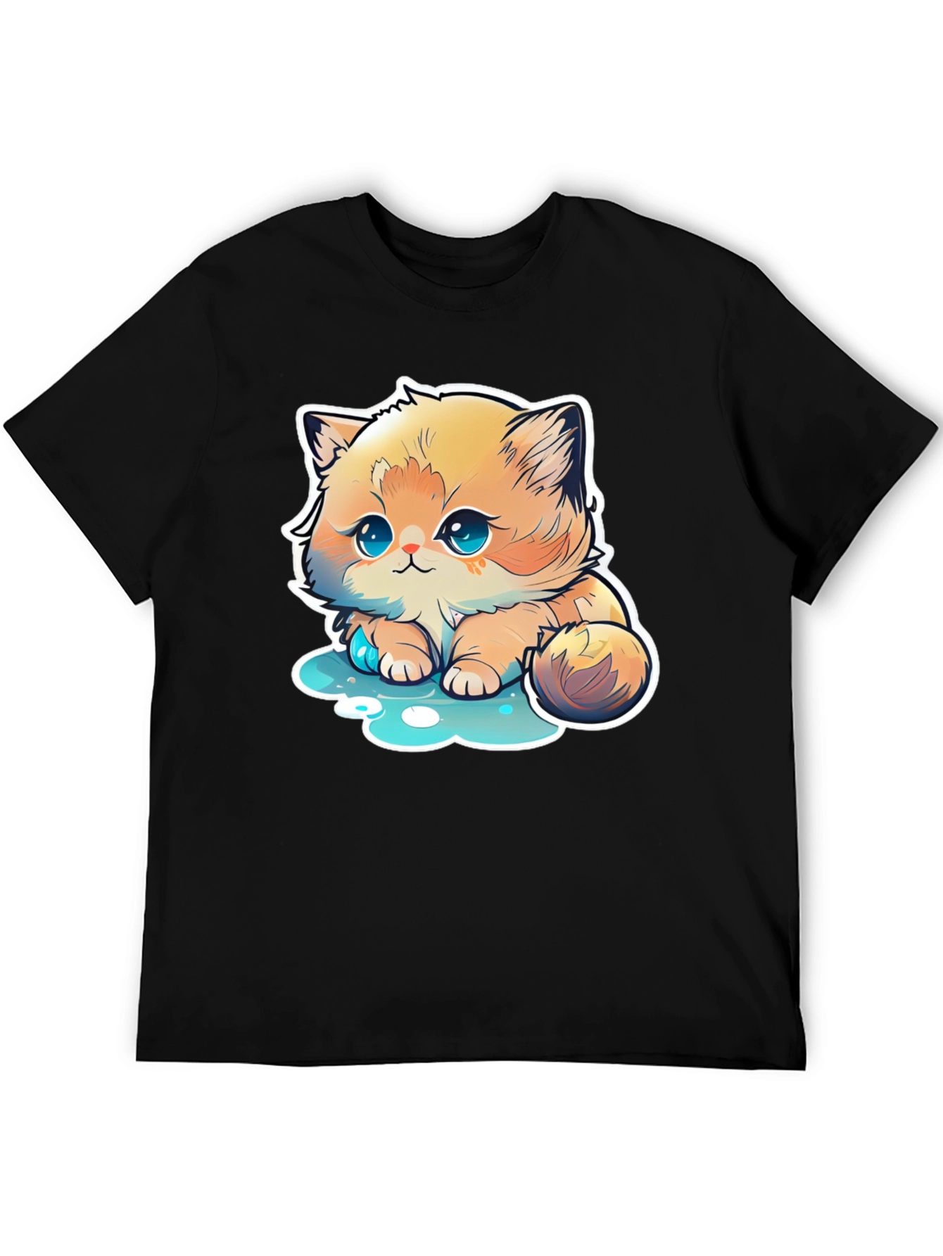 Cute Cartoon Kitten T-Shirt