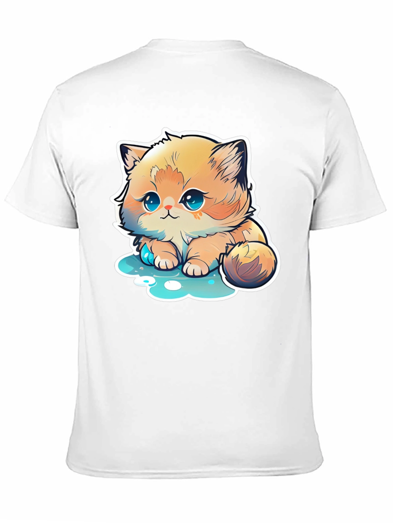 Cute Cartoon Kitten T-Shirt