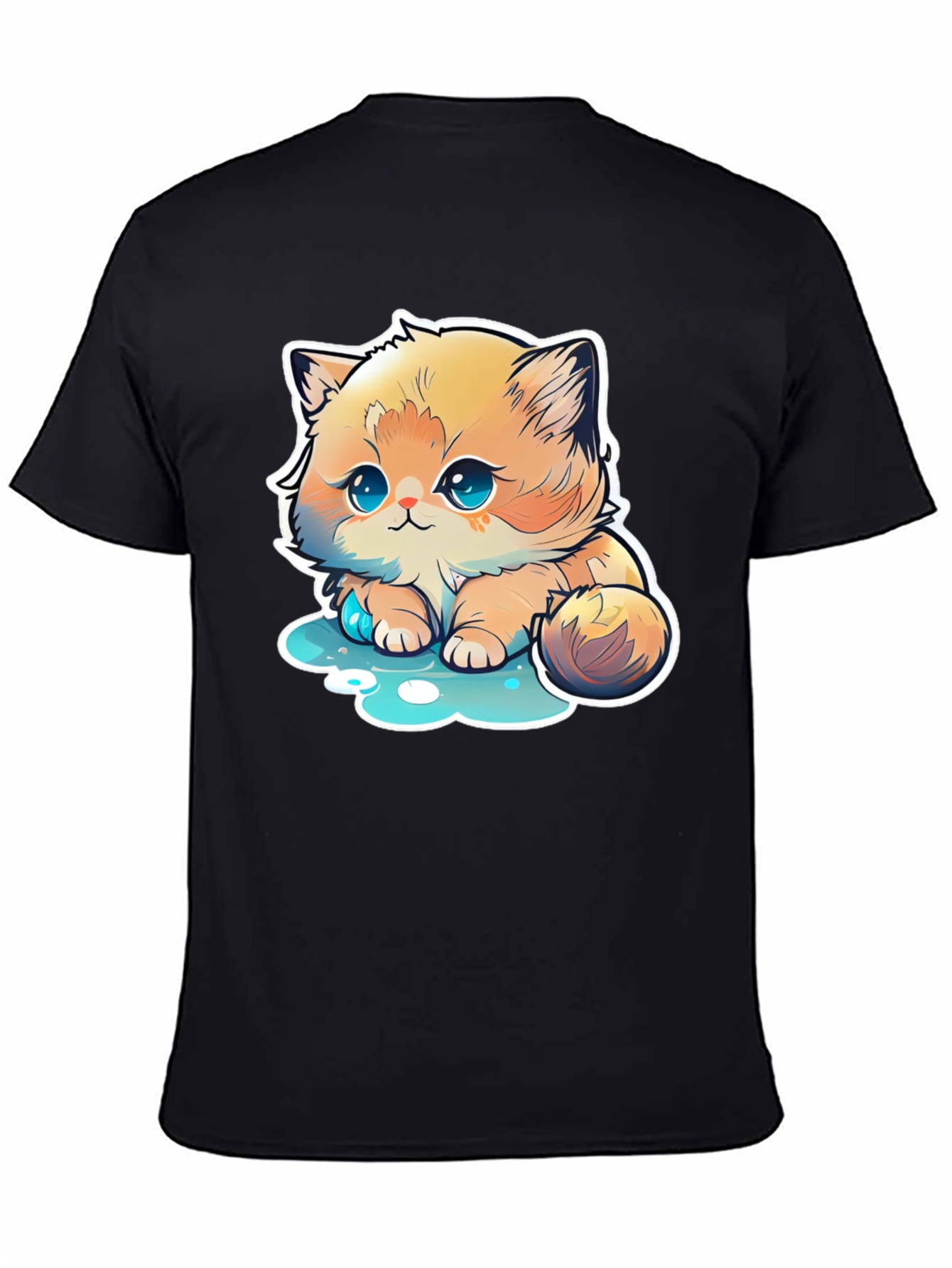 Cute Cartoon Kitten T-Shirt