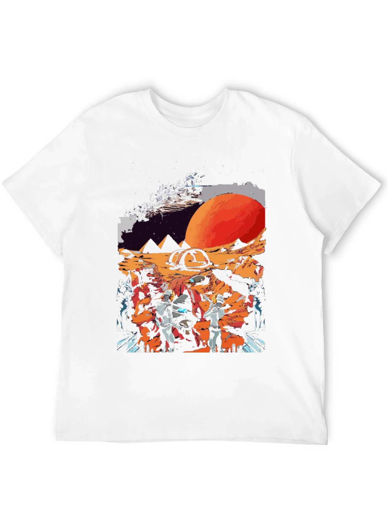 Sci-Fi Planet Graphic T-Shirt