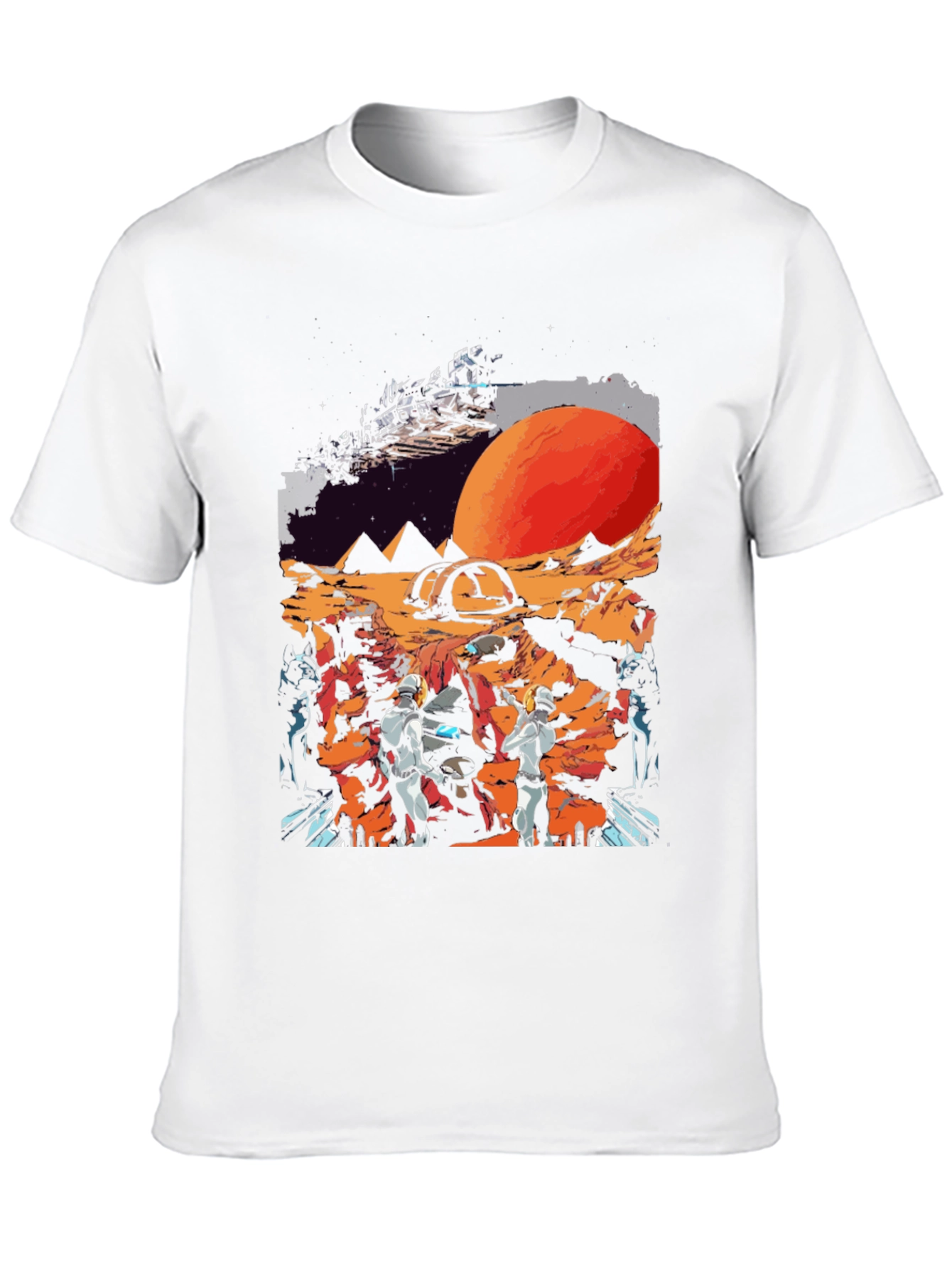 Sci-Fi Planet Graphic T-Shirt