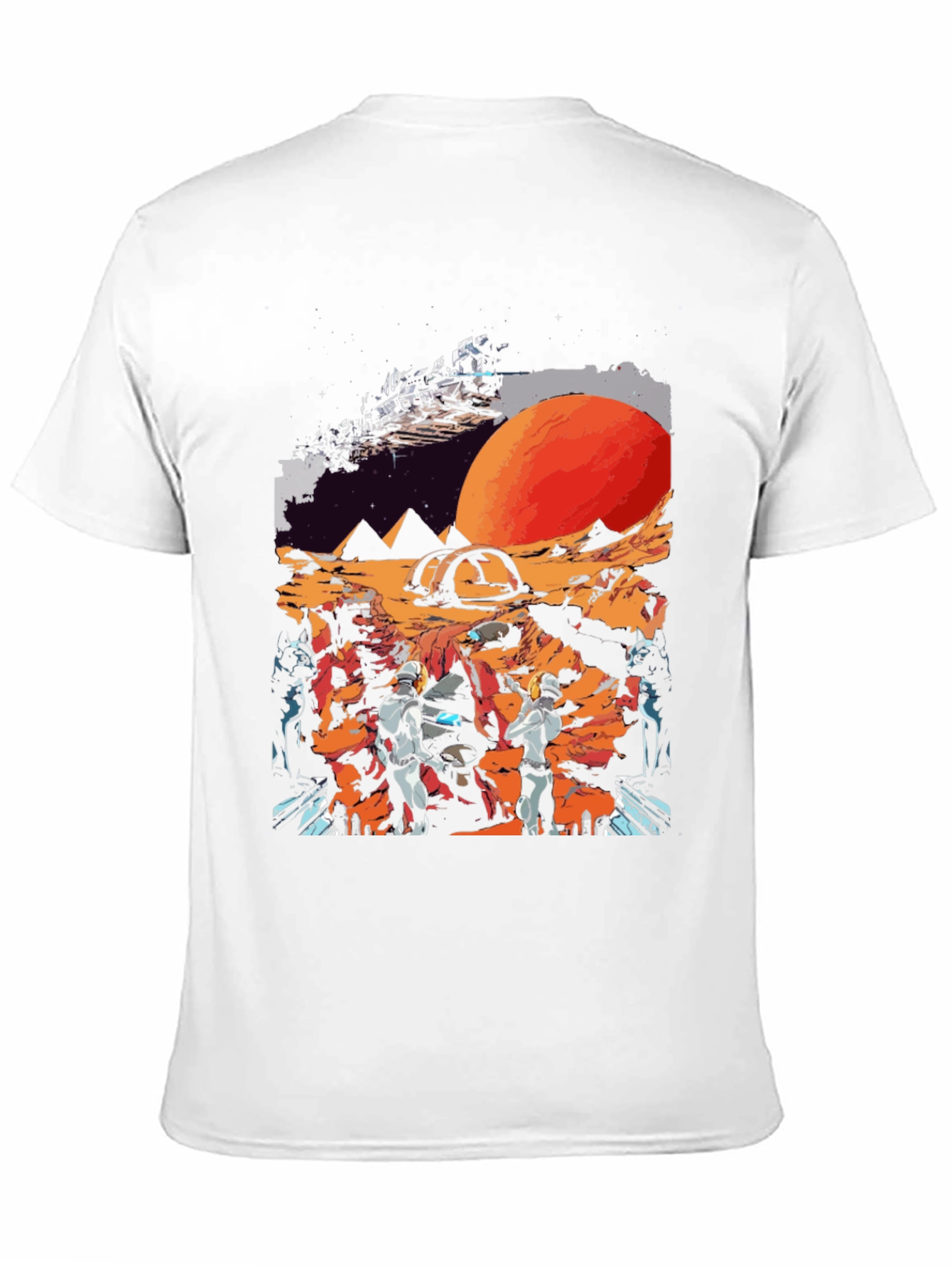 Sci-Fi Planet Graphic T-Shirt