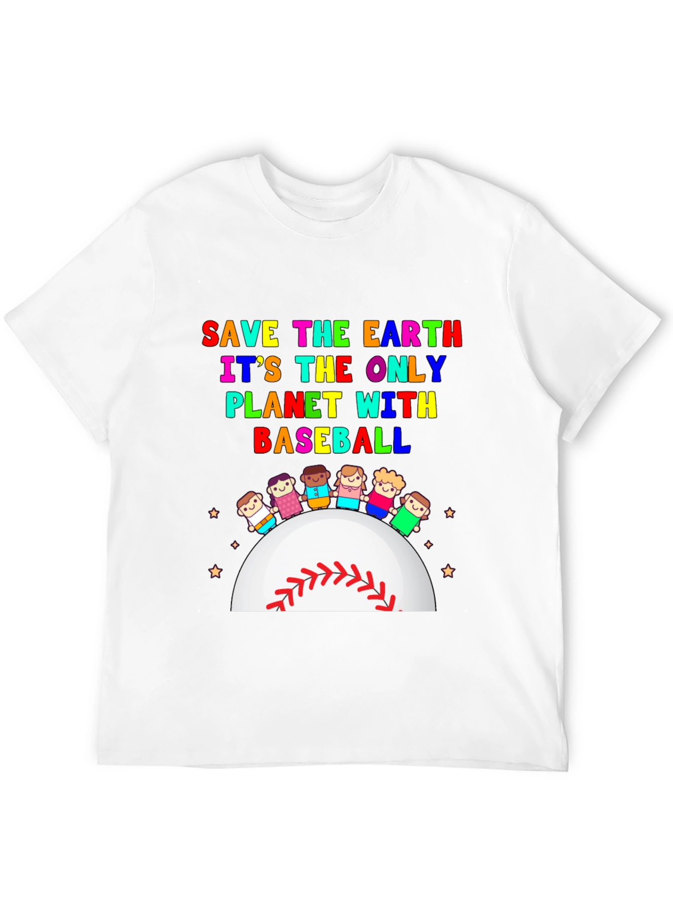 Save Earth Baseball Planet T-Shirt