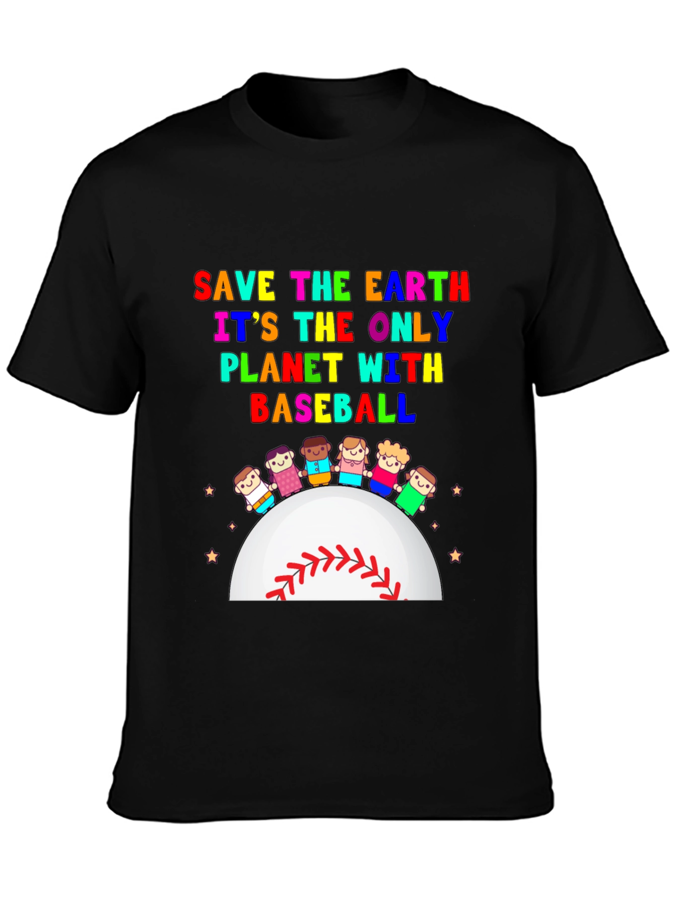 Save Earth Baseball Planet T-Shirt