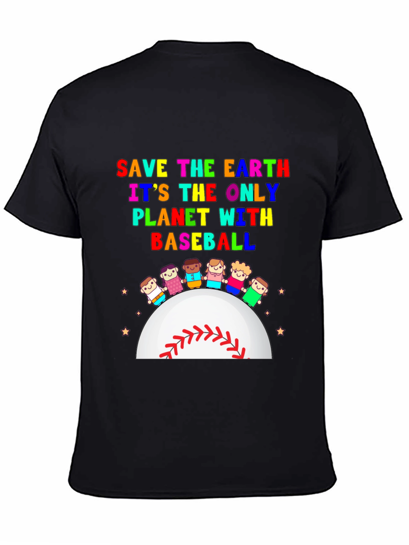 Save Earth Baseball Planet T-Shirt