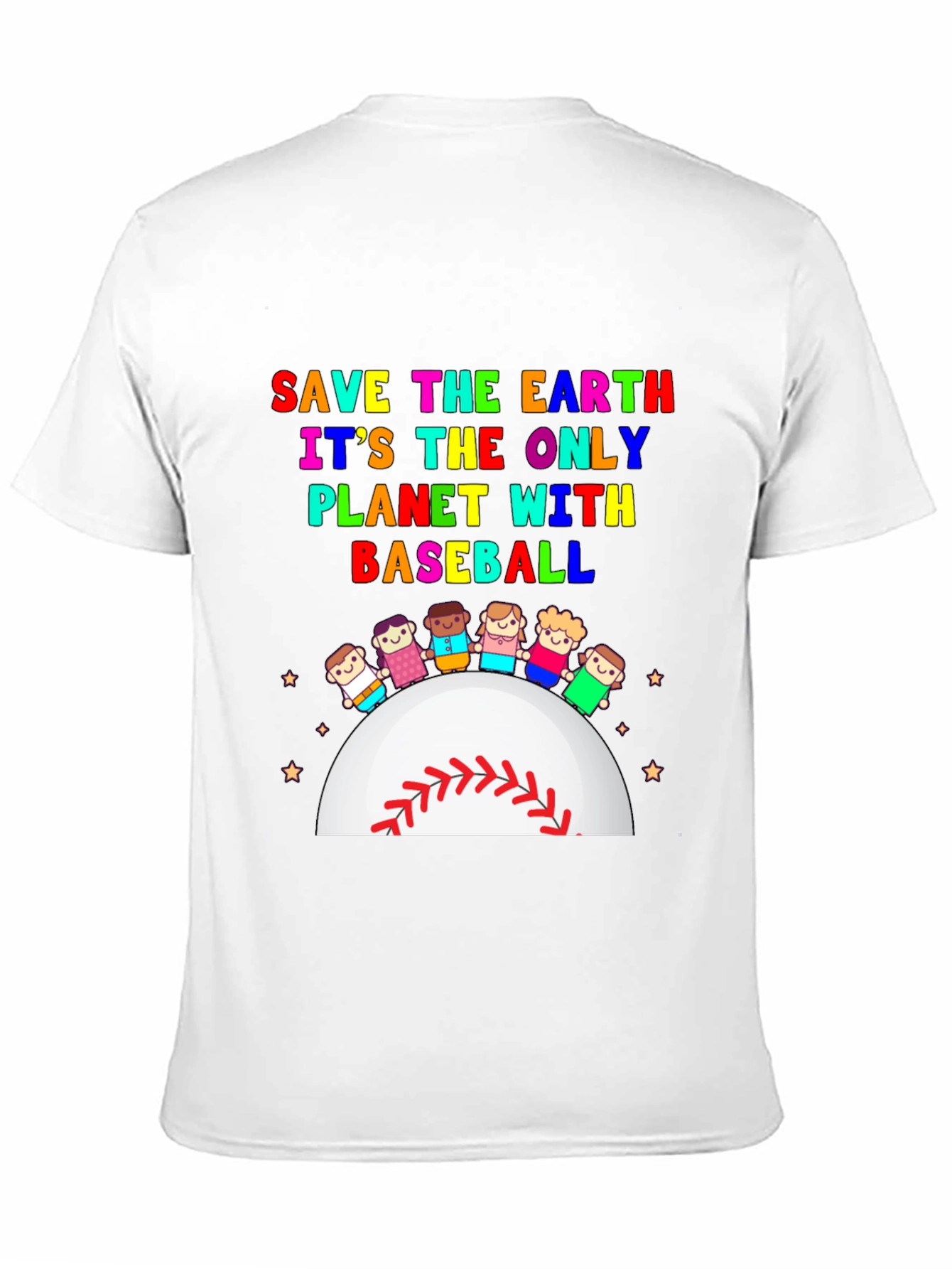 Save Earth Baseball Planet T-Shirt