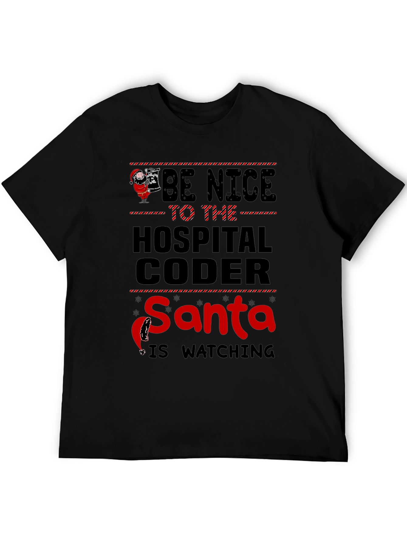 Funny Hospital Coder Santa T-Shirt