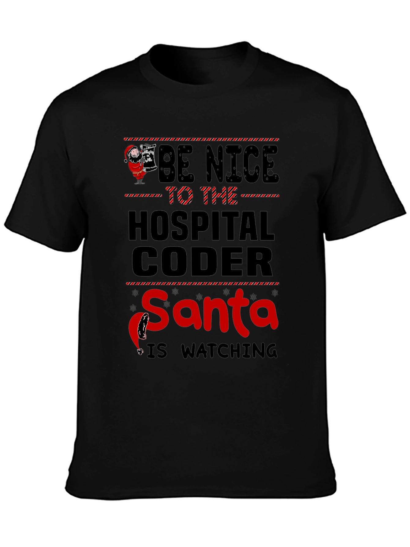 Funny Hospital Coder Santa T-Shirt