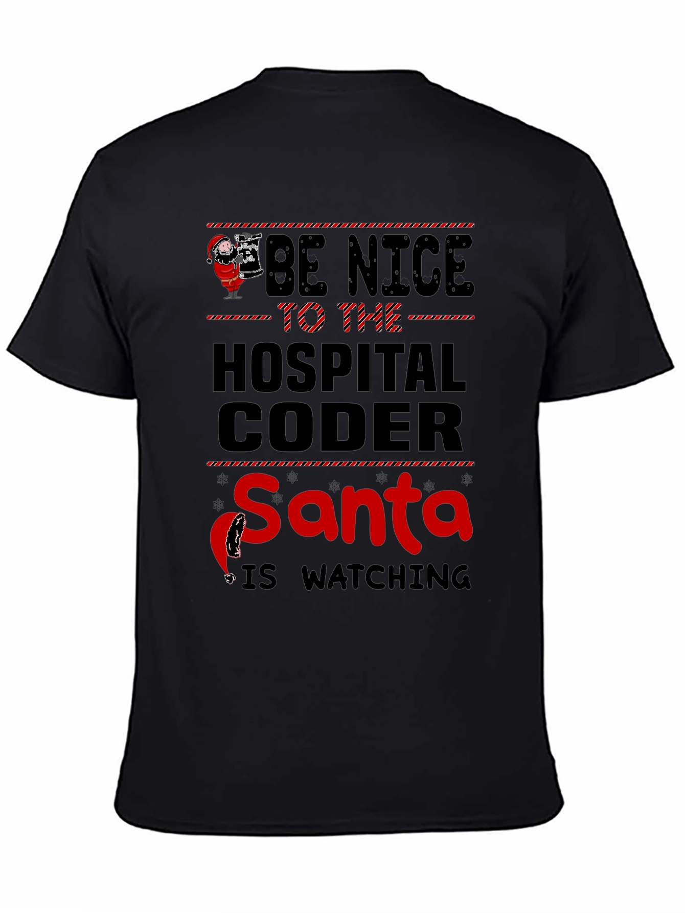 Funny Hospital Coder Santa T-Shirt