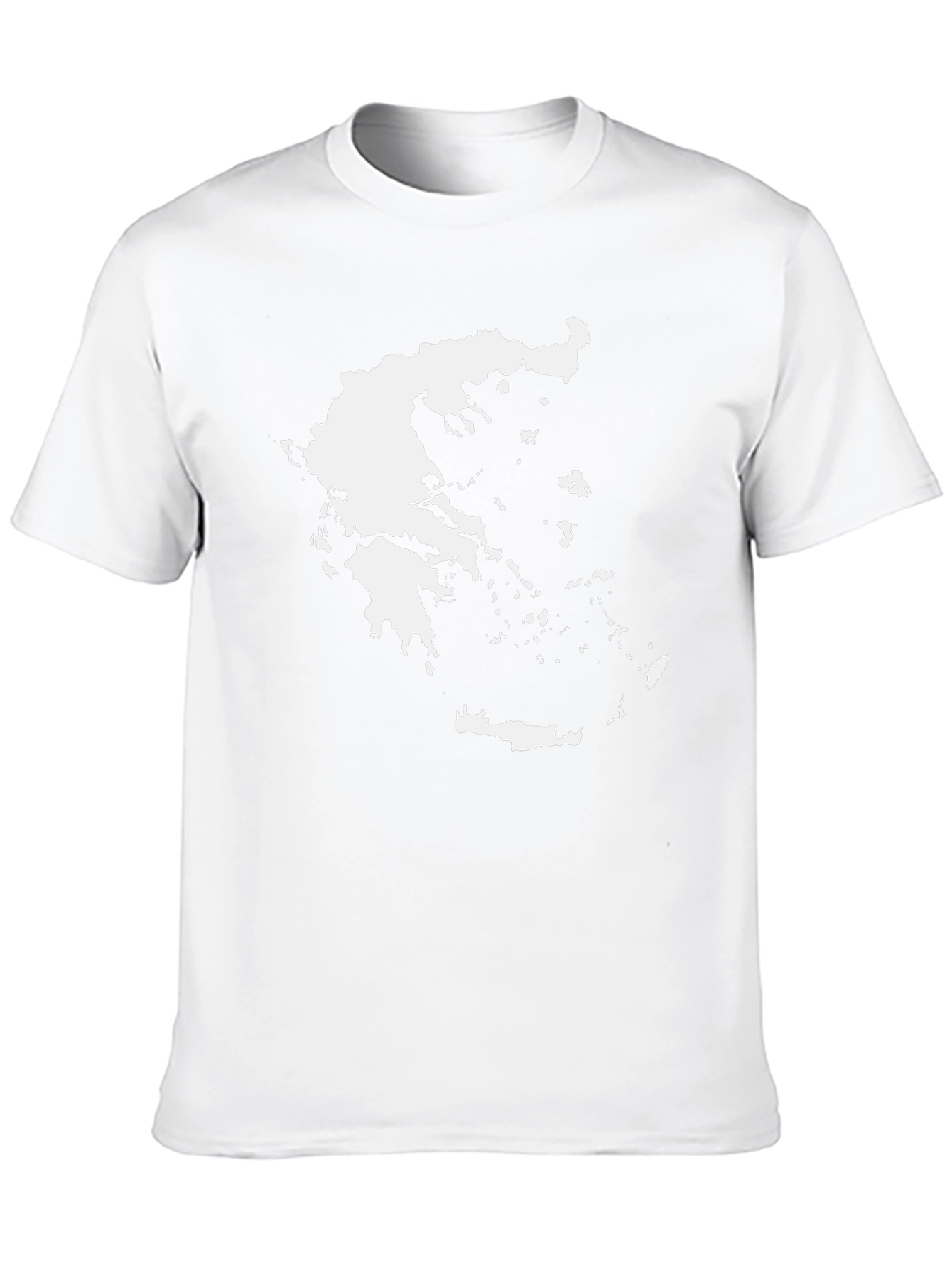 Greece Map T-Shirt - Stylish Black Tee