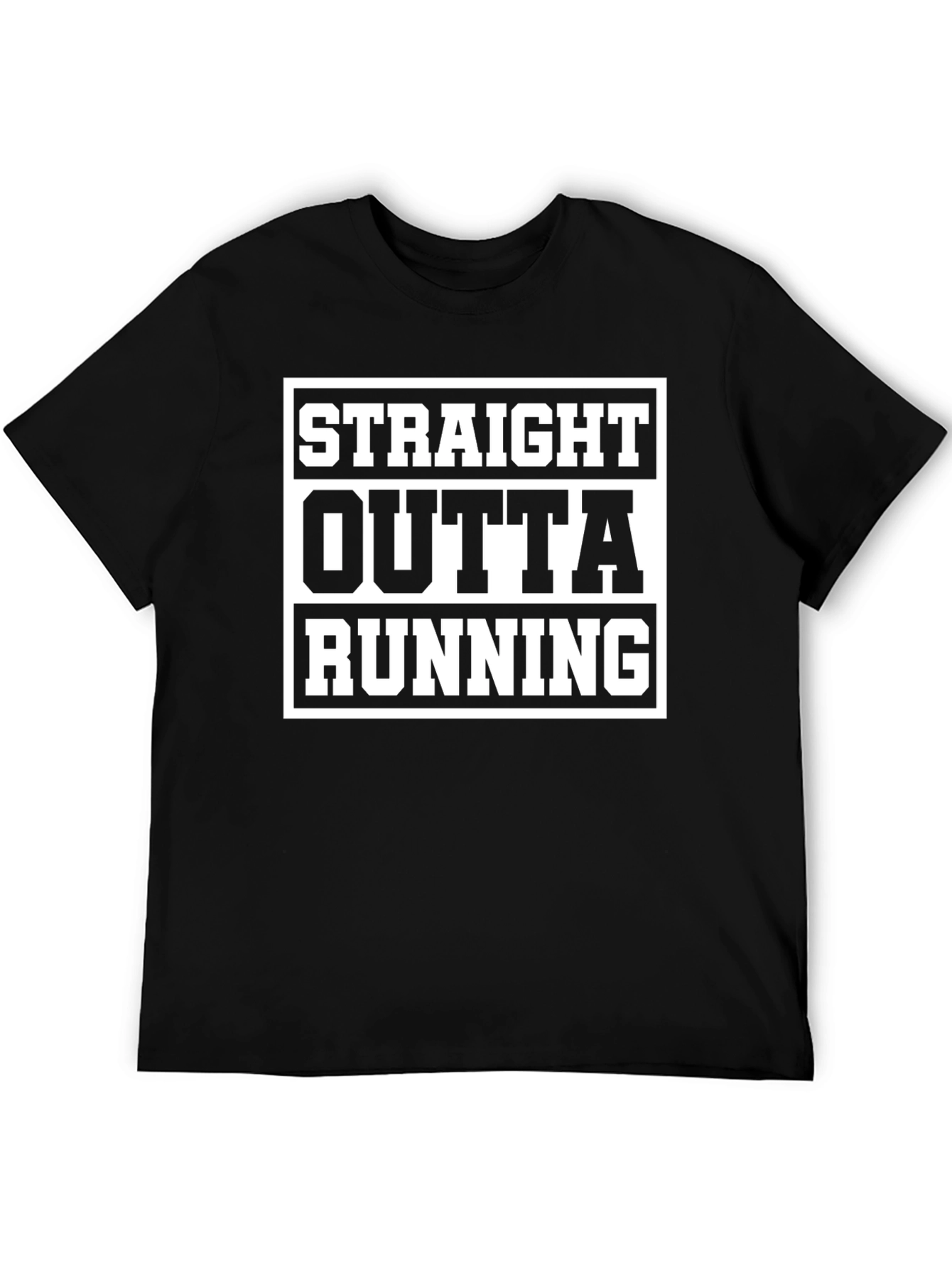 Straight Outta Running T-Shirt - Black
