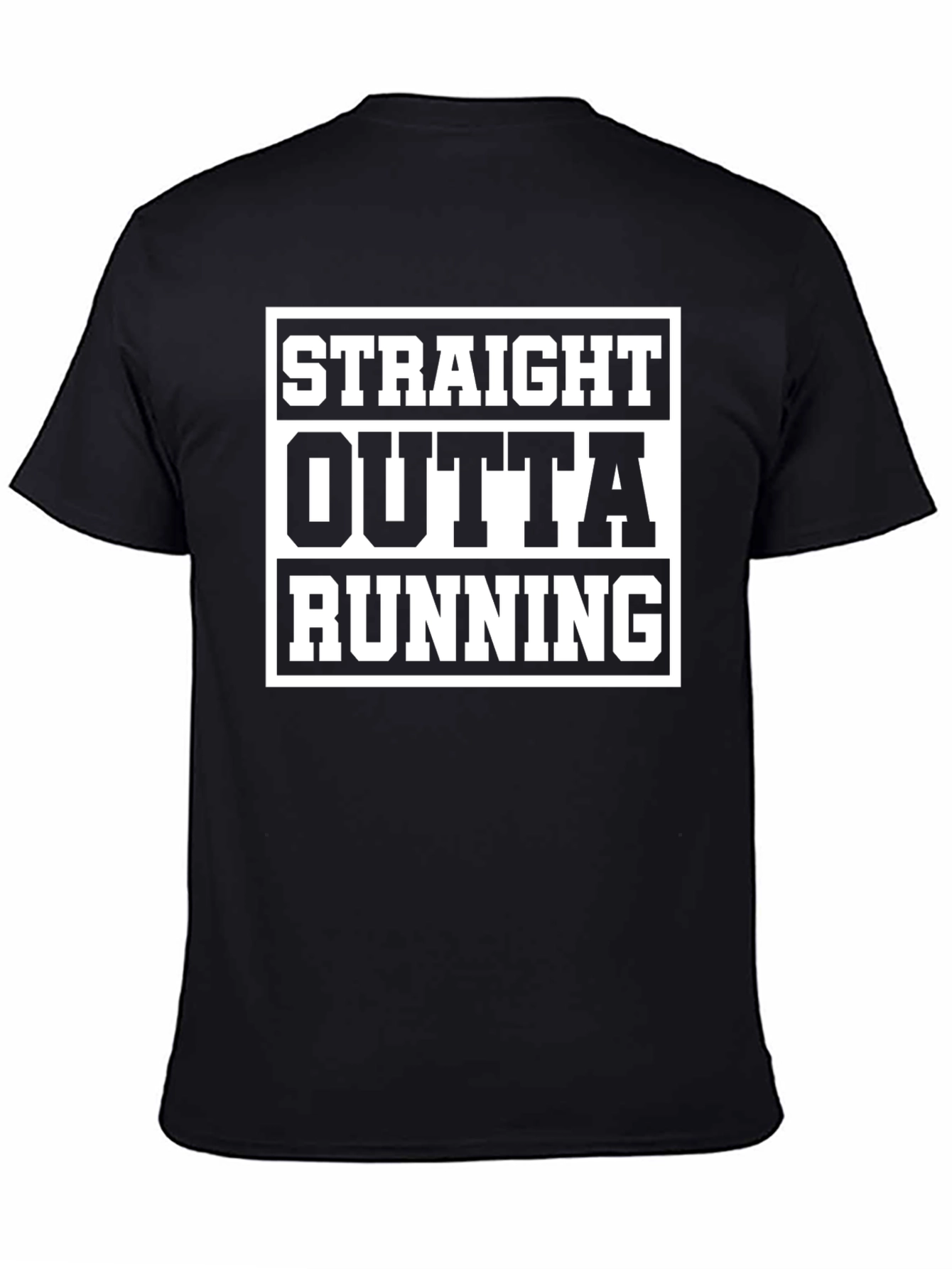 Straight Outta Running T-Shirt - Black