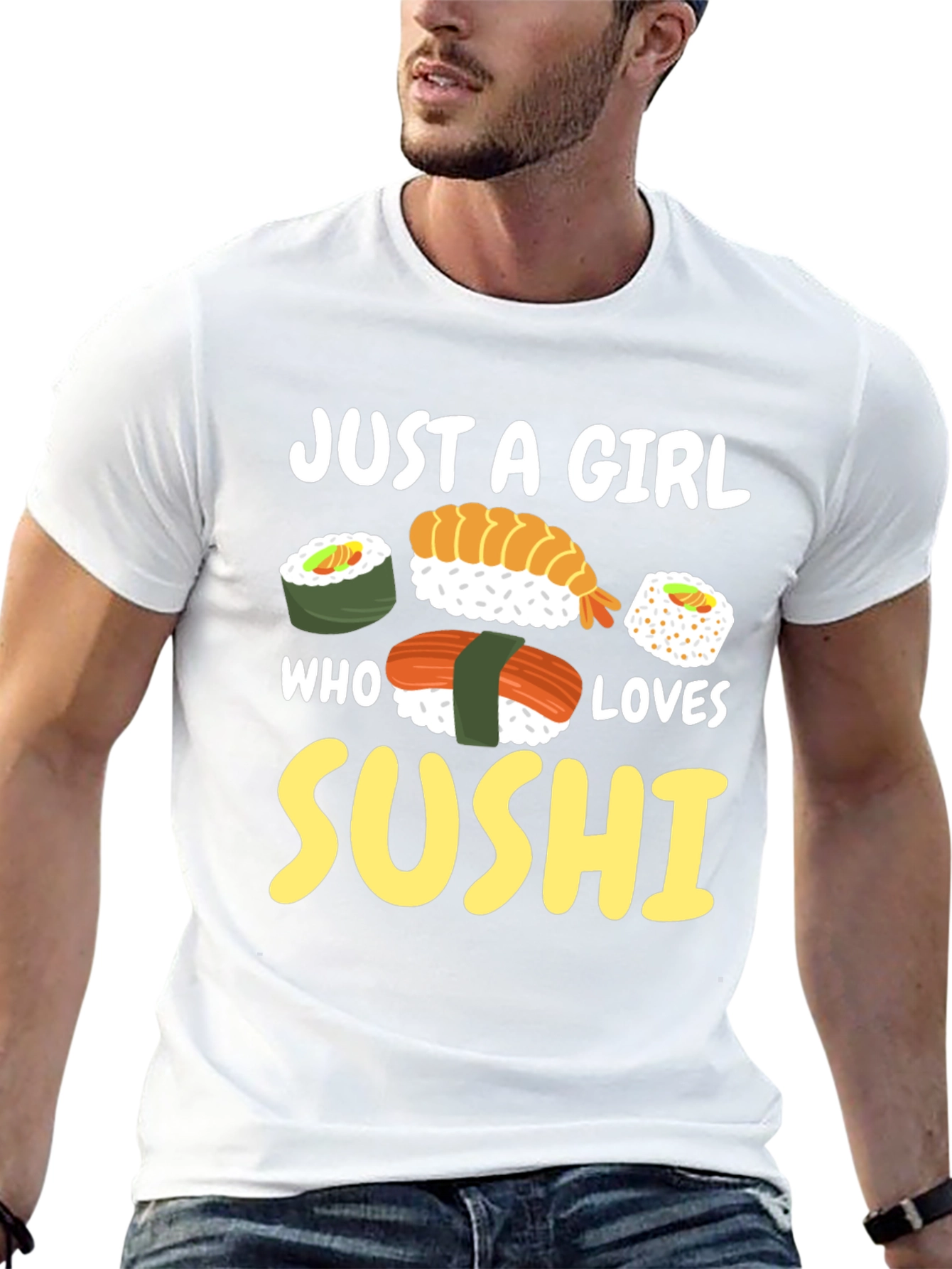 Just a Girl Who Loves Sushi Graphic Tee