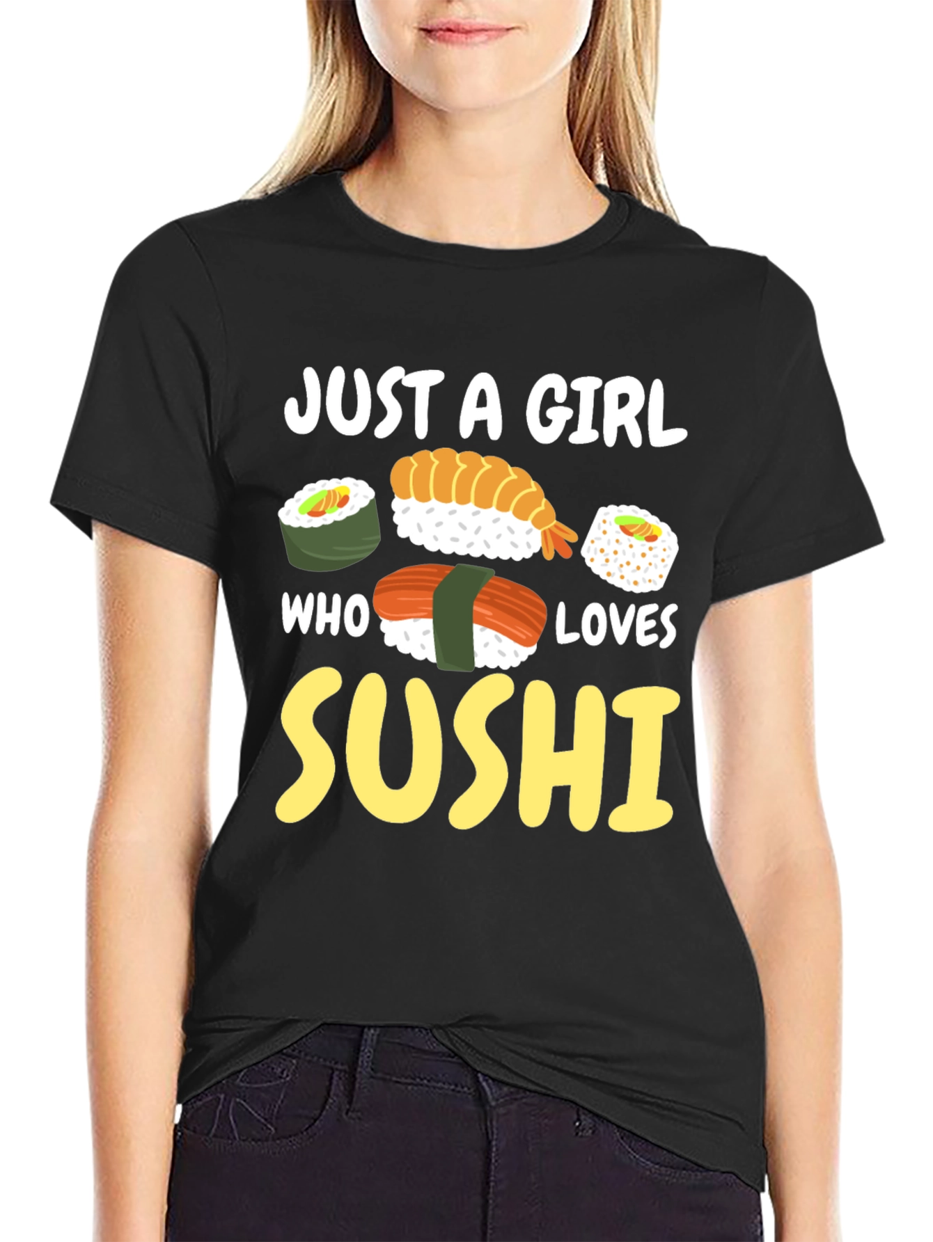 Just a Girl Who Loves Sushi Graphic Tee