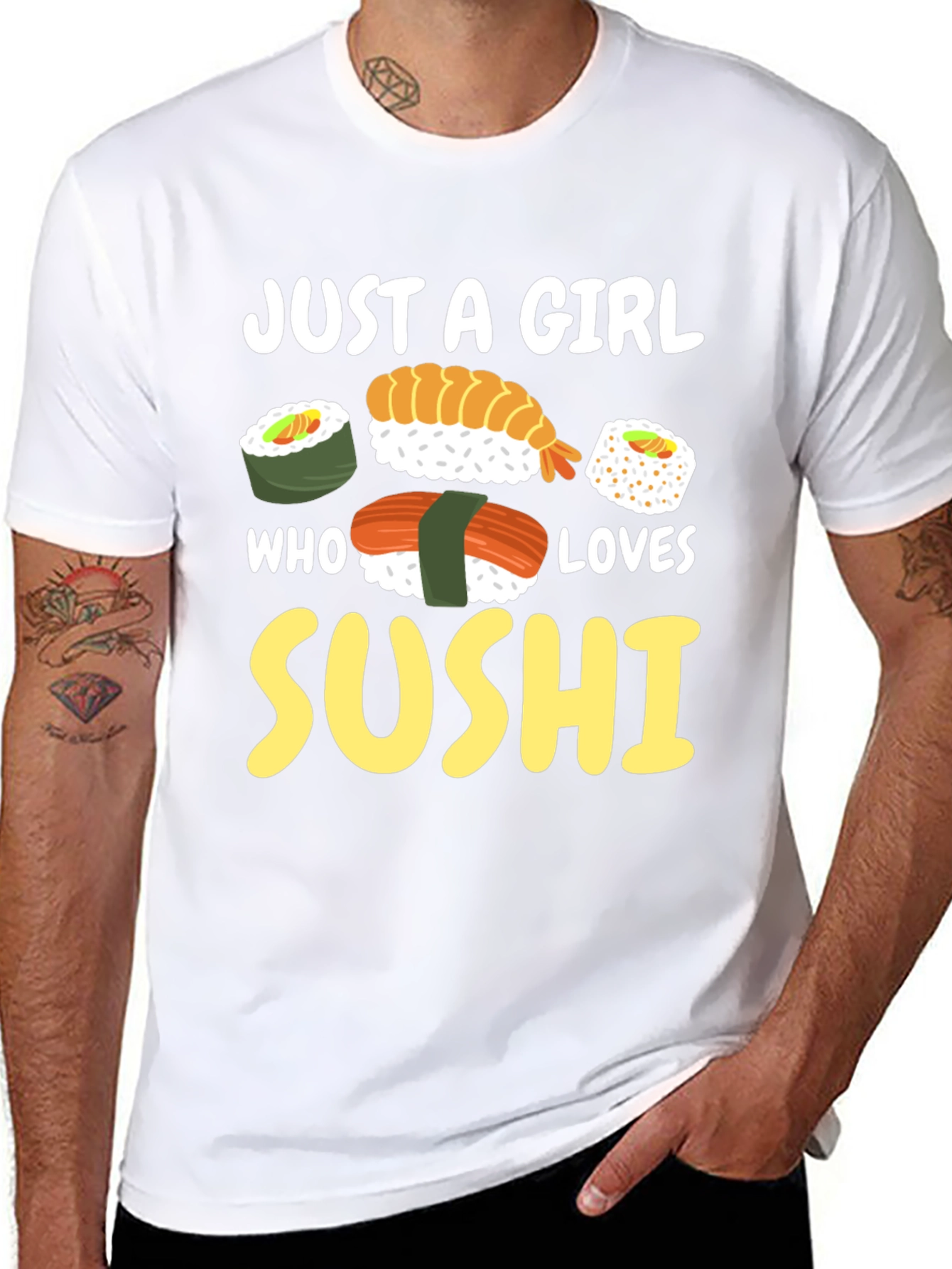 Just a Girl Who Loves Sushi Graphic Tee