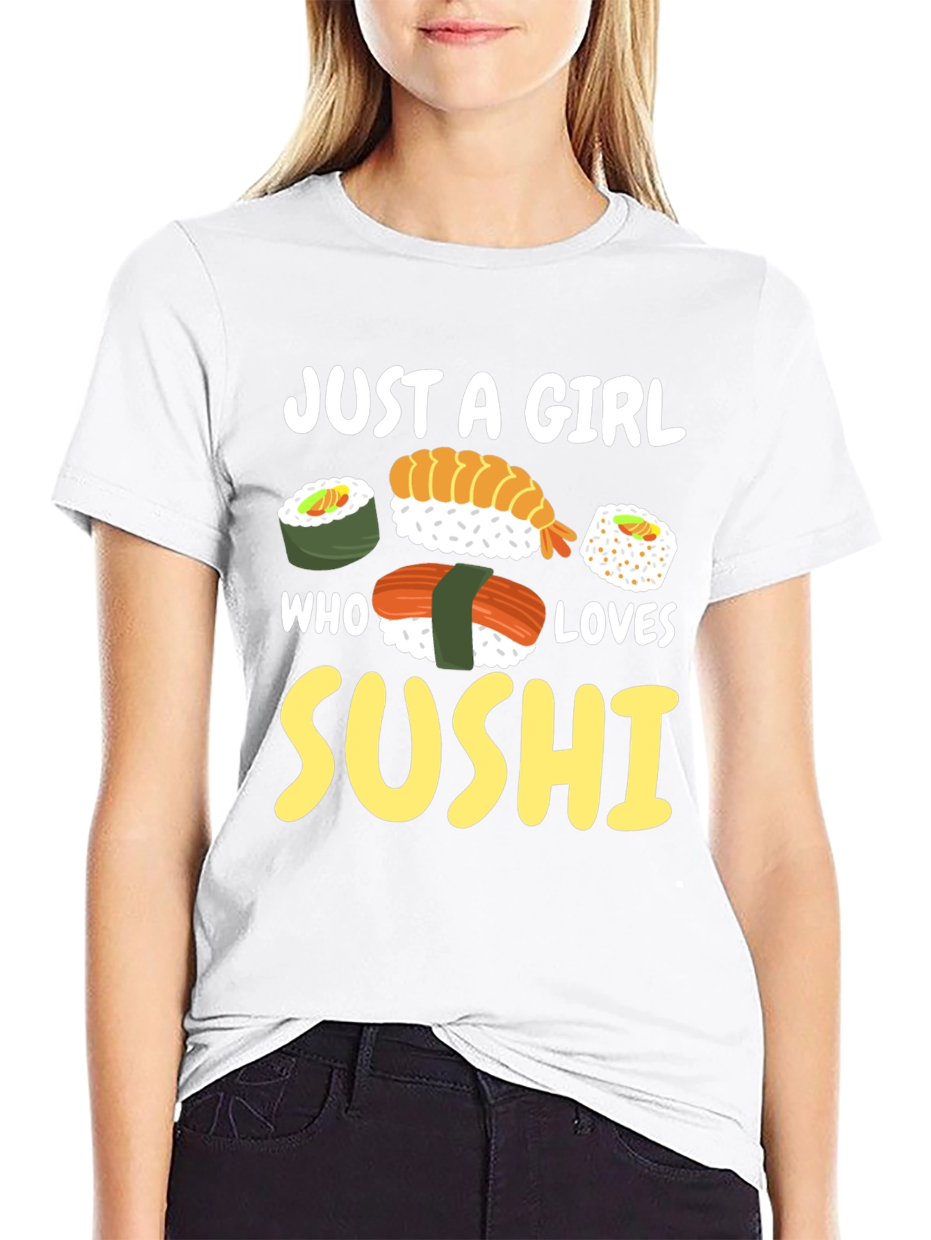 Just a Girl Who Loves Sushi Graphic Tee