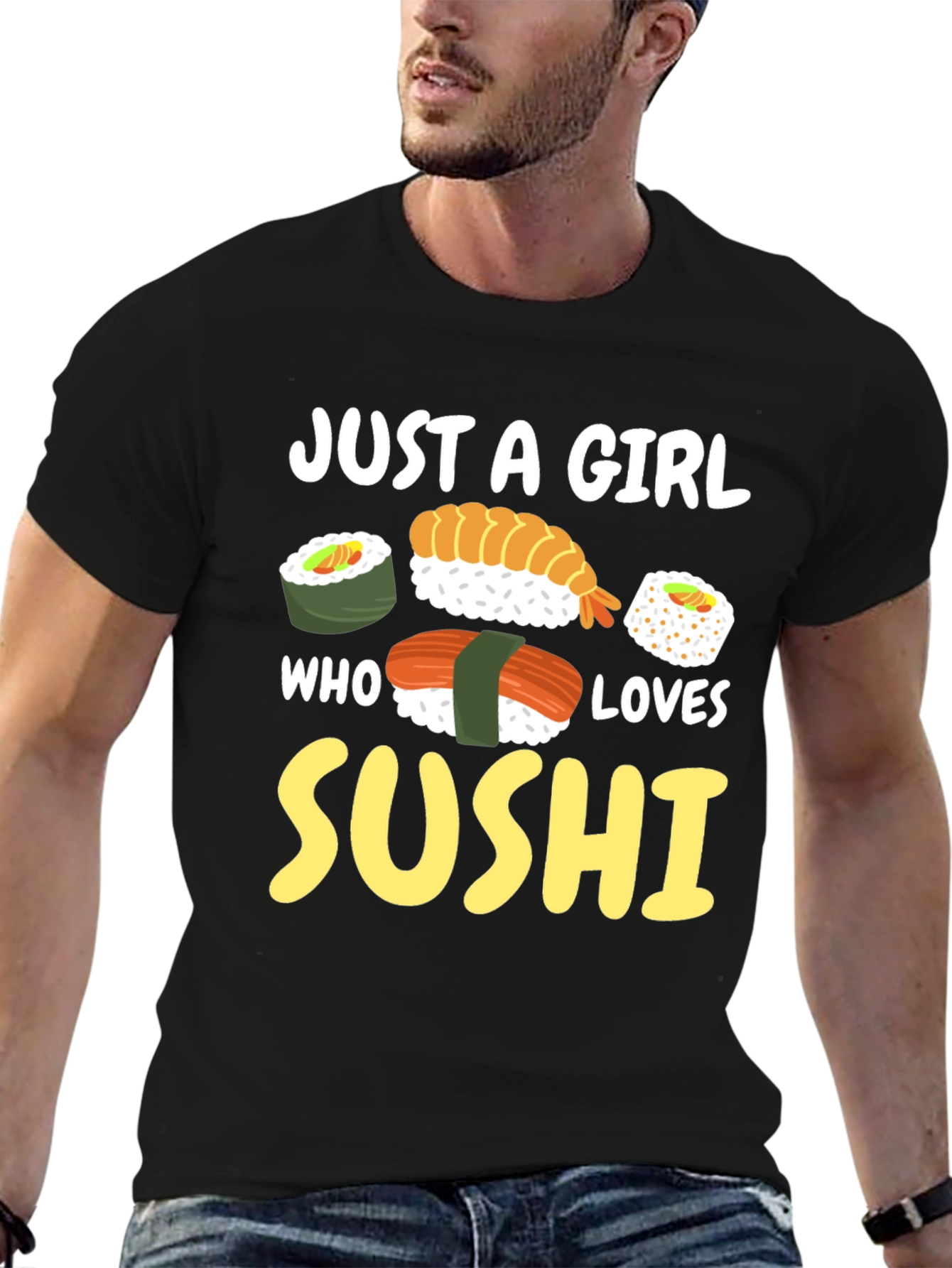 Just a Girl Who Loves Sushi Graphic Tee