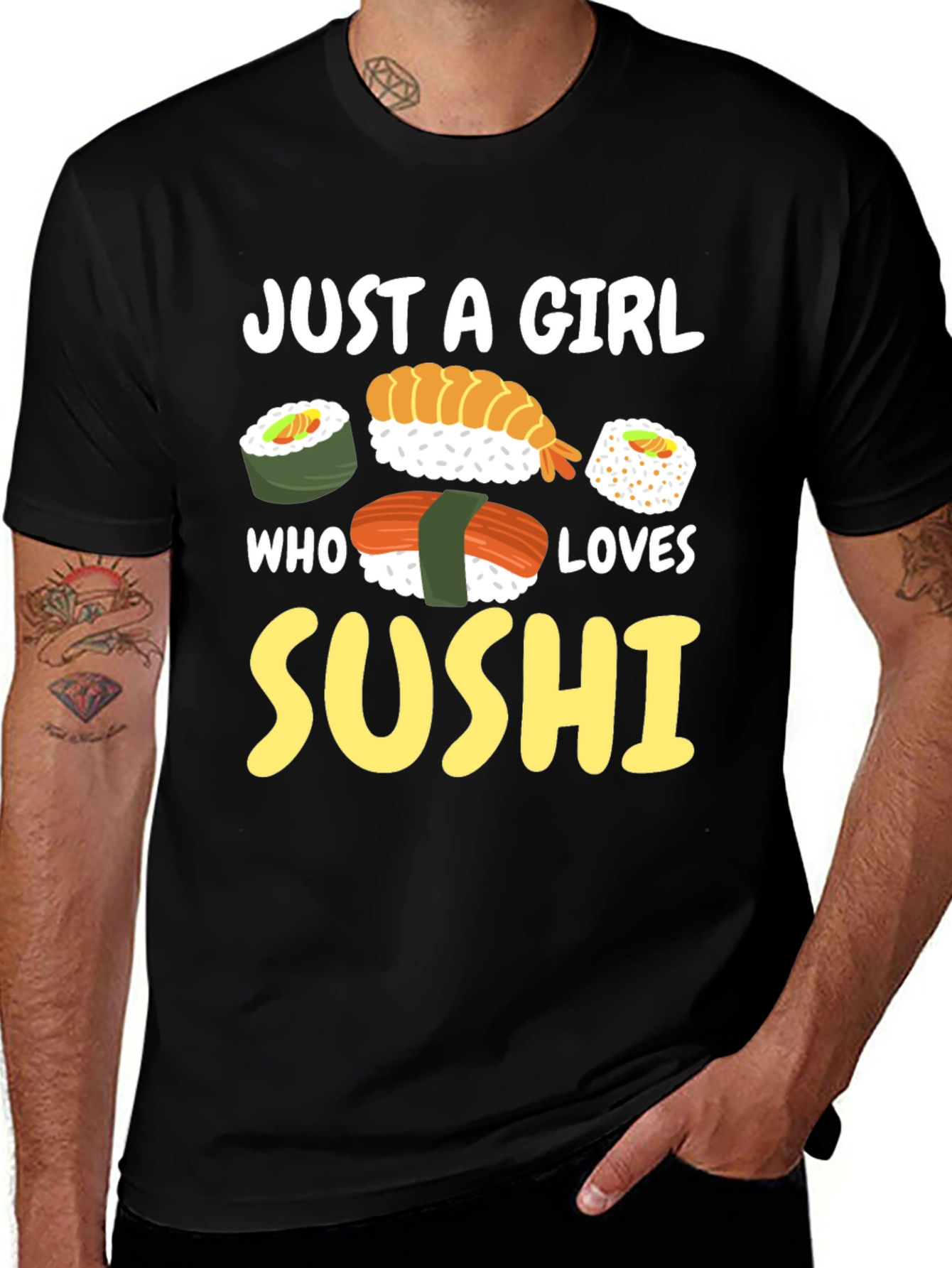 Just a Girl Who Loves Sushi Graphic Tee