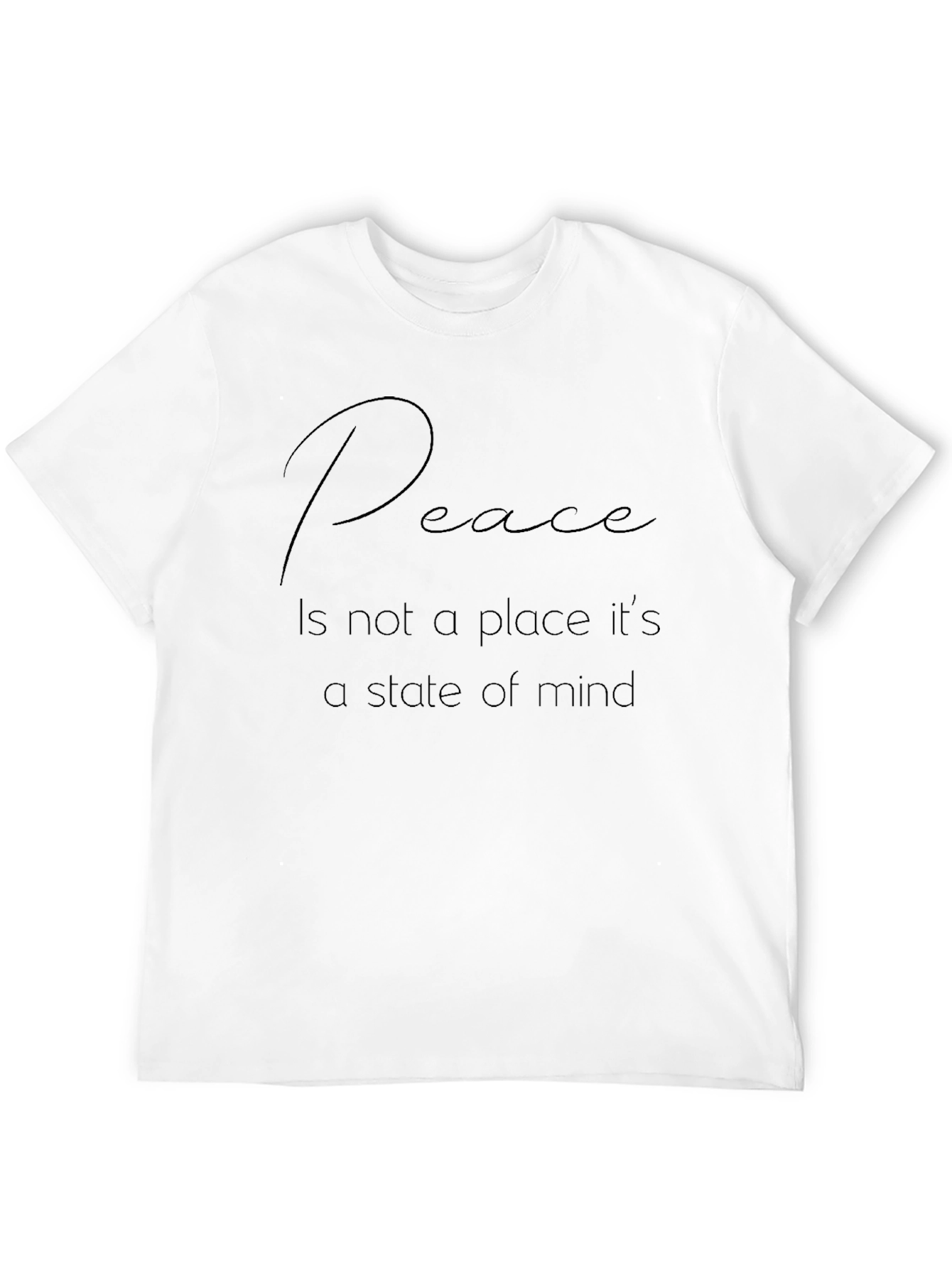 Peace State of Mind Black T-Shirt