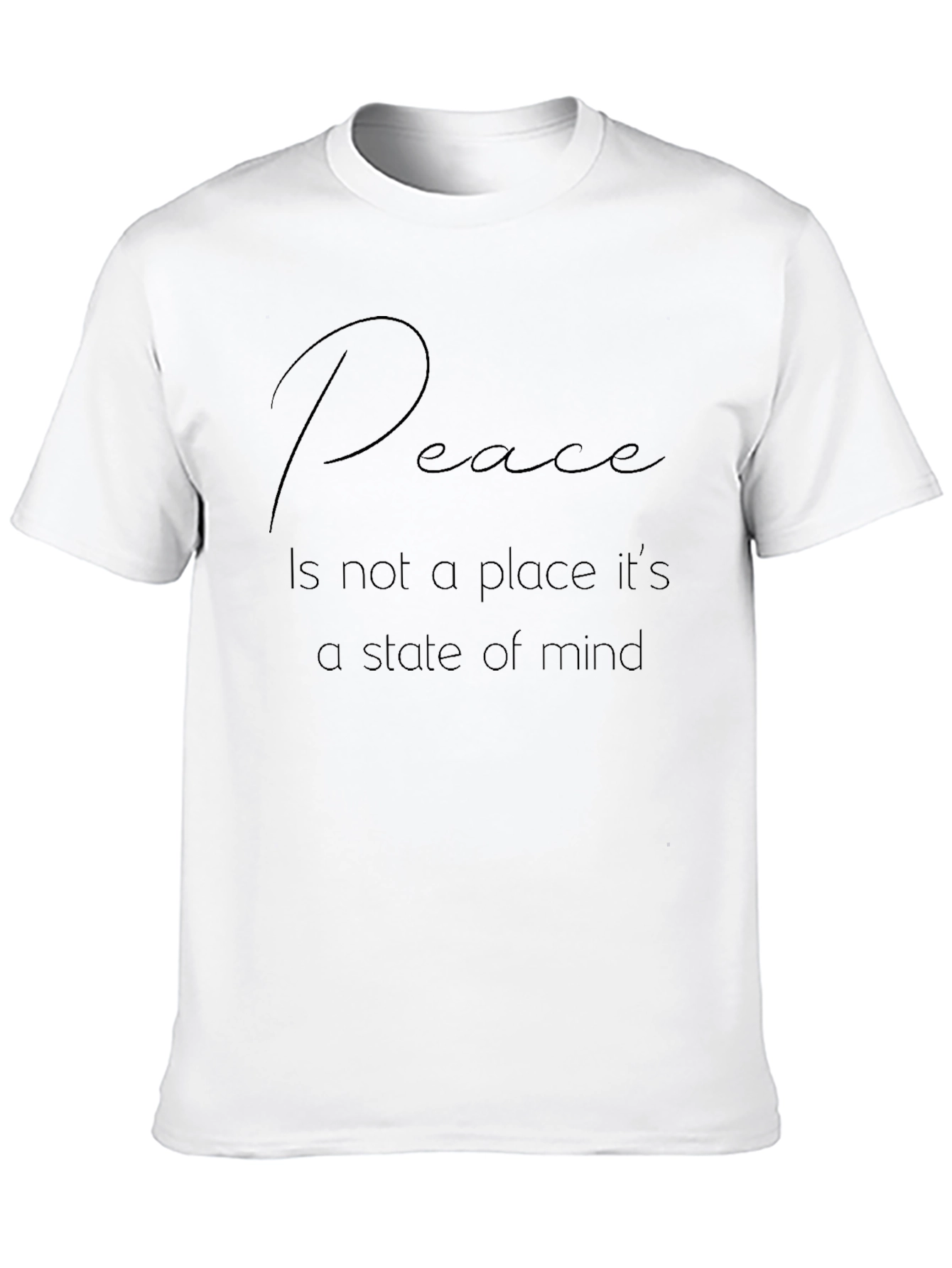 Peace State of Mind Black T-Shirt