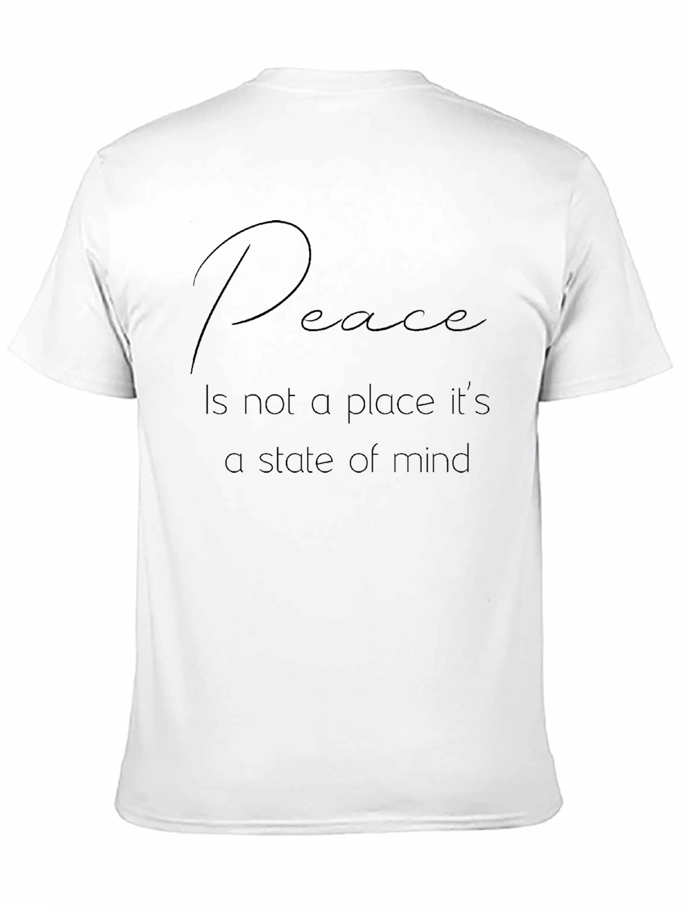 Peace State of Mind Black T-Shirt