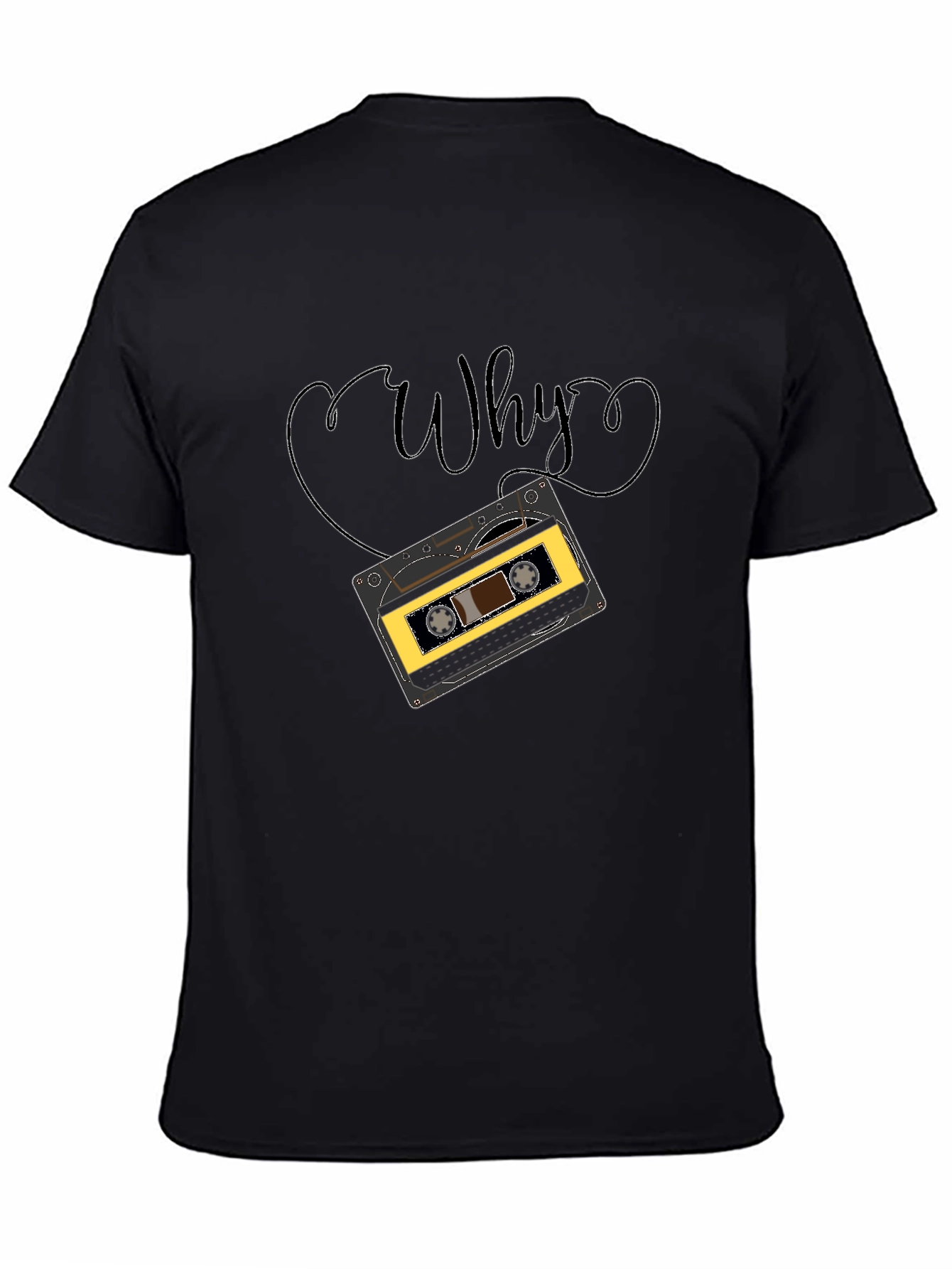 Retro Cassette Tape Why Graphic T-Shirt