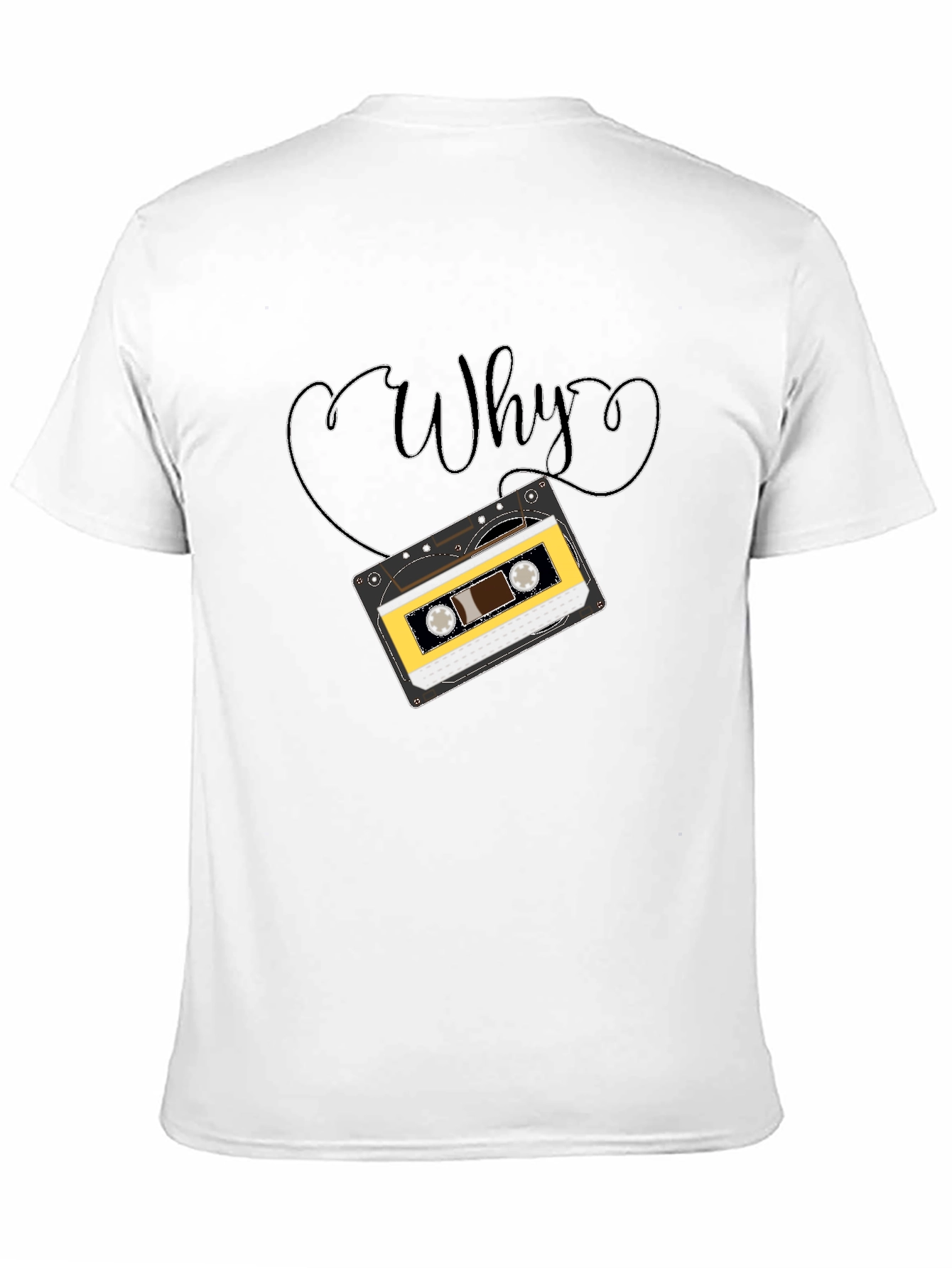 Retro Cassette Tape Why Graphic T-Shirt