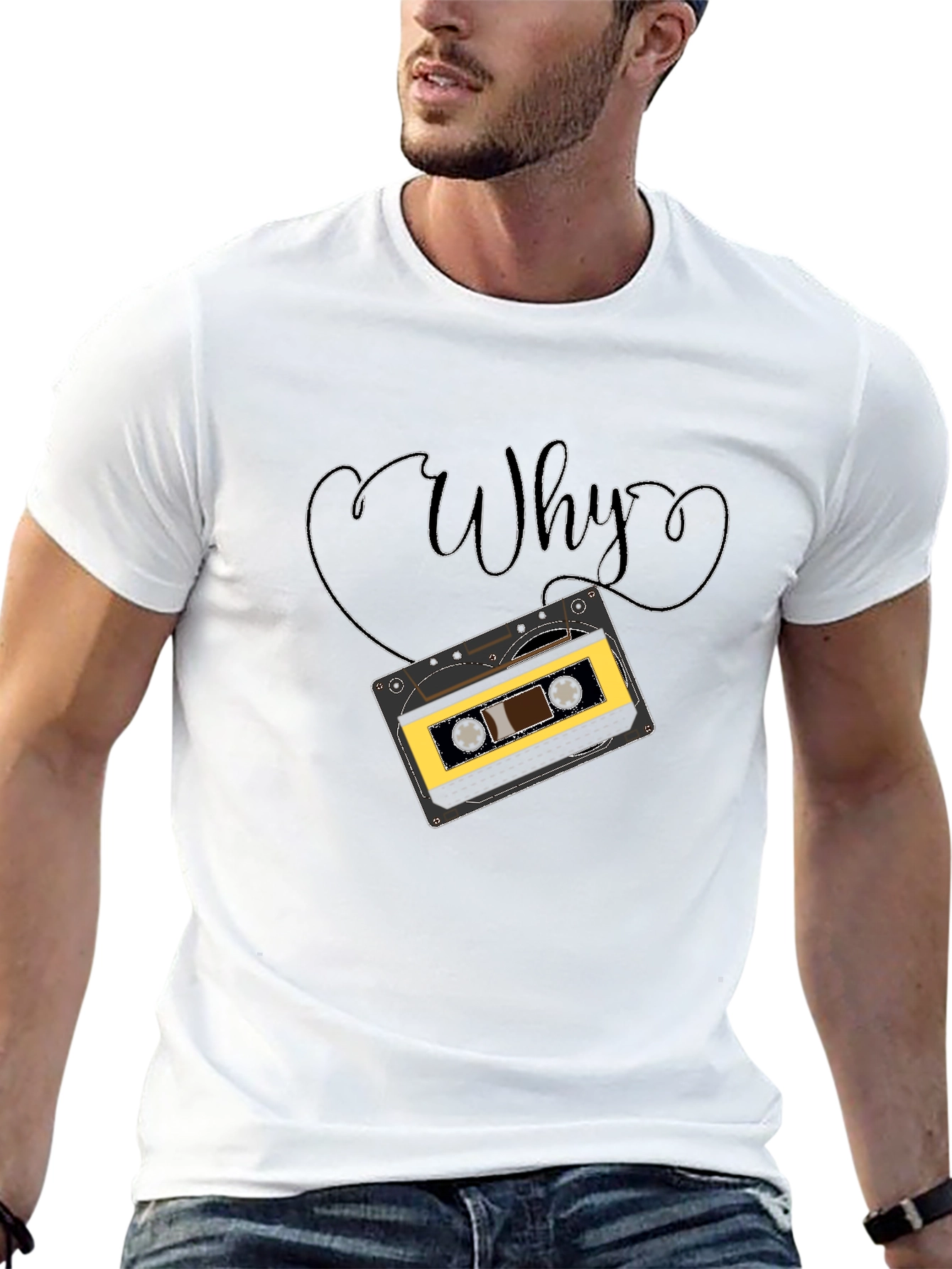 Retro Cassette Tape Why Graphic T-Shirt
