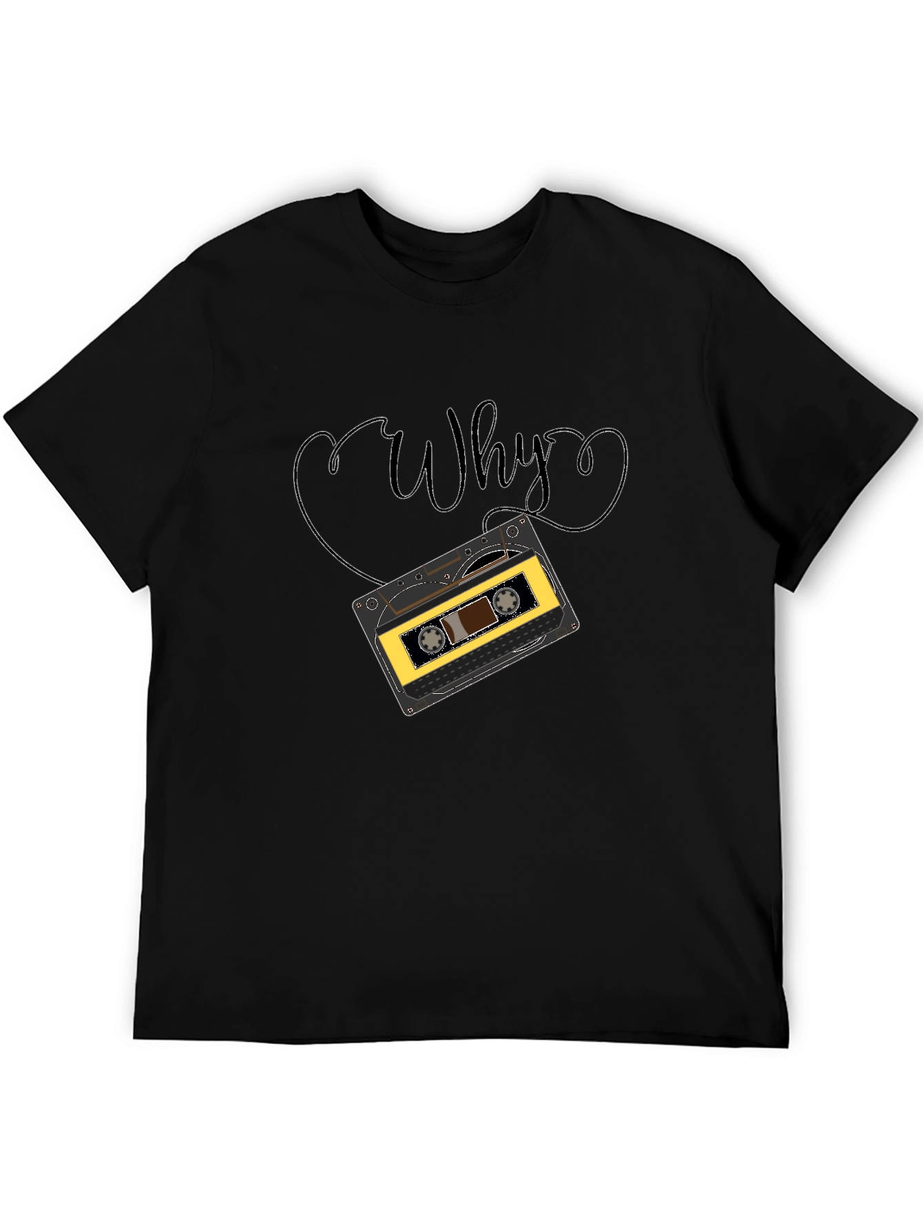 Retro Cassette Tape Why Graphic T-Shirt