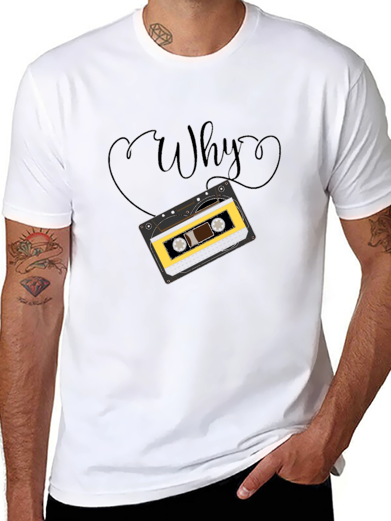 Retro Cassette Tape Why Graphic T-Shirt