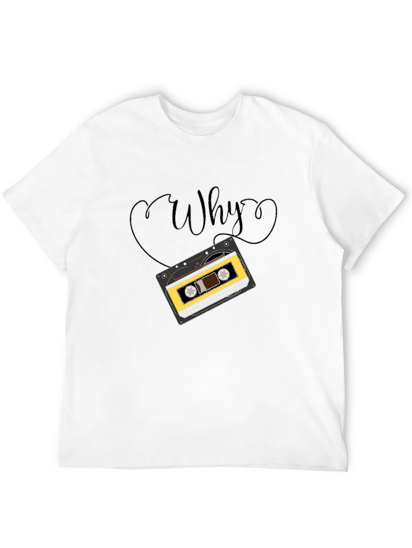 Retro Cassette Tape Why Graphic T-Shirt