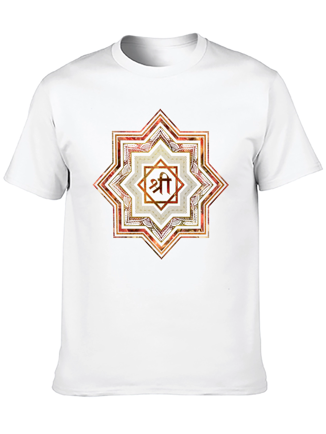 Mandala Shri Yantra Graphic Black T-Shirt