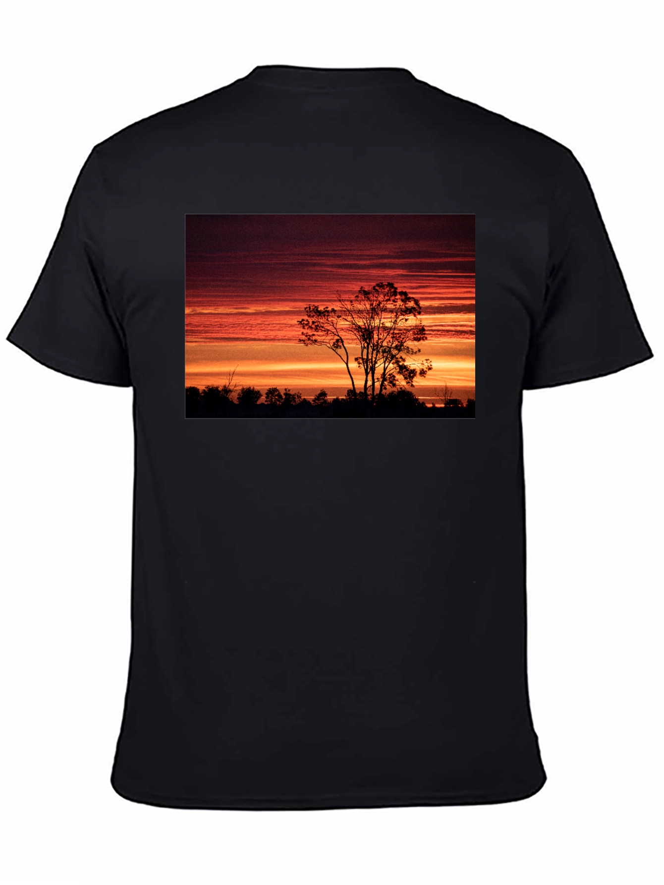 Sunset Silhouette T-Shirt - Nature Inspired Graphic Tee