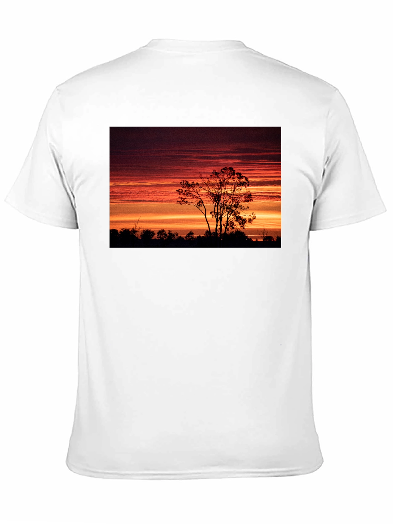 Sunset Silhouette T-Shirt - Nature Inspired Graphic Tee