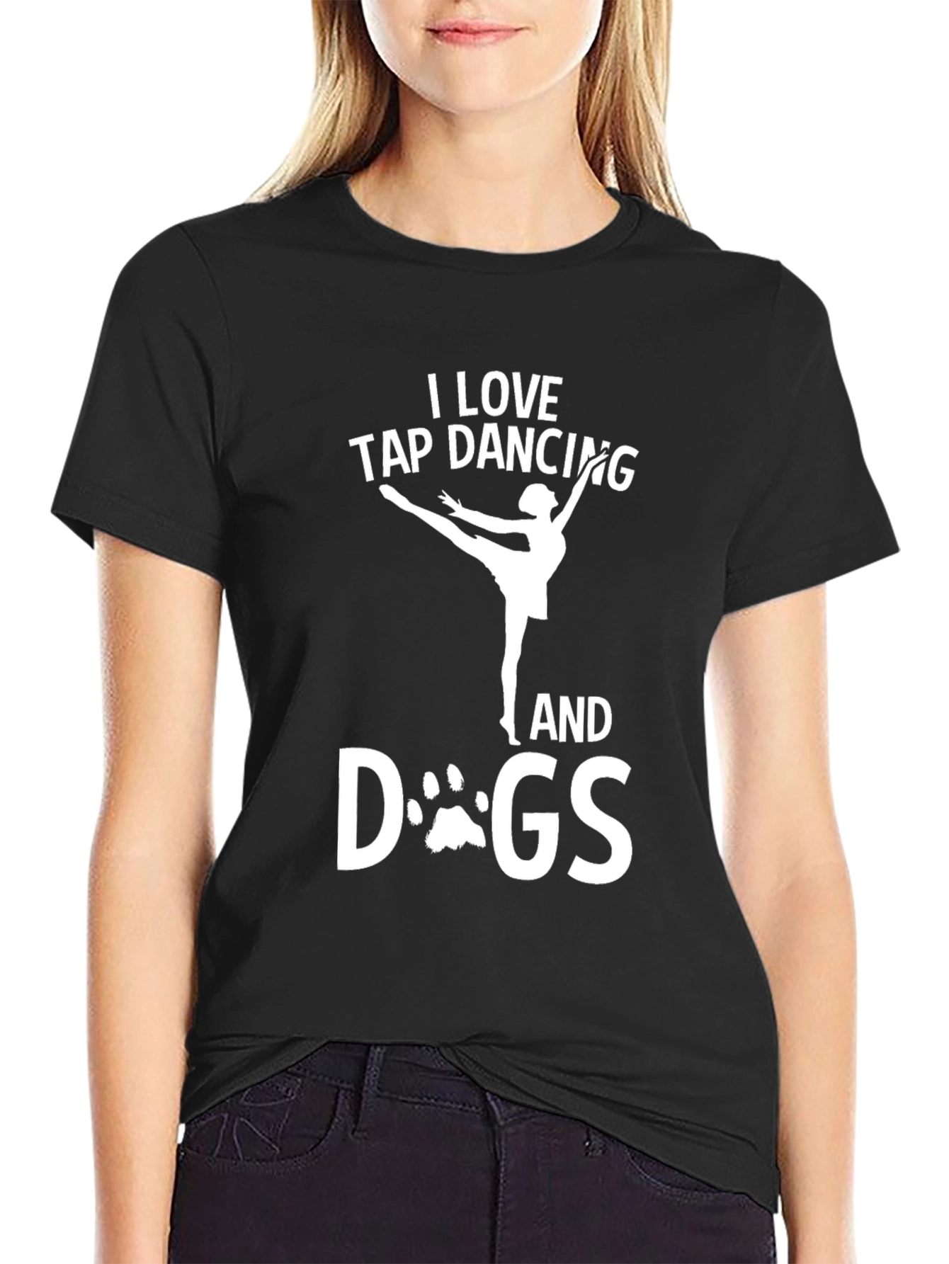 I Love Tap Dancing and Dogs Graphic T-Shirt