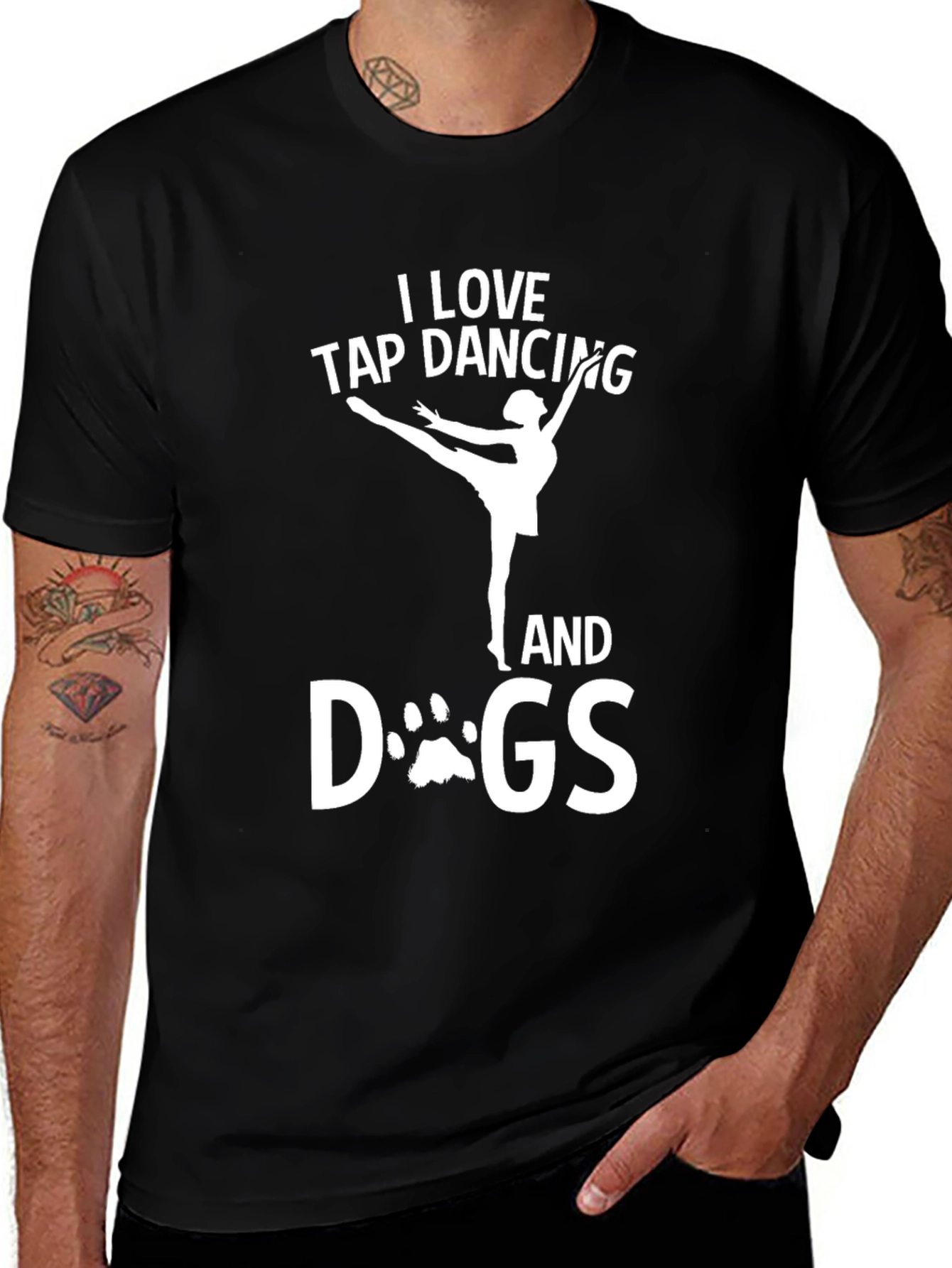 I Love Tap Dancing and Dogs Graphic T-Shirt