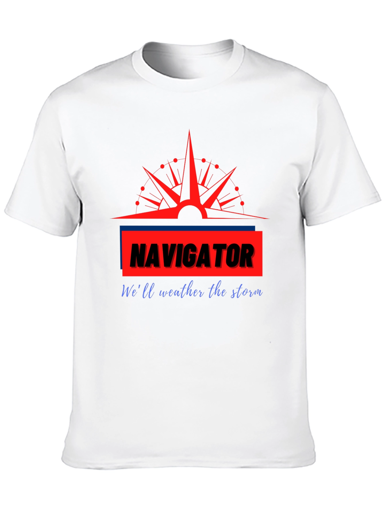Navigator Graphic Print Crew Neck T-Shirt