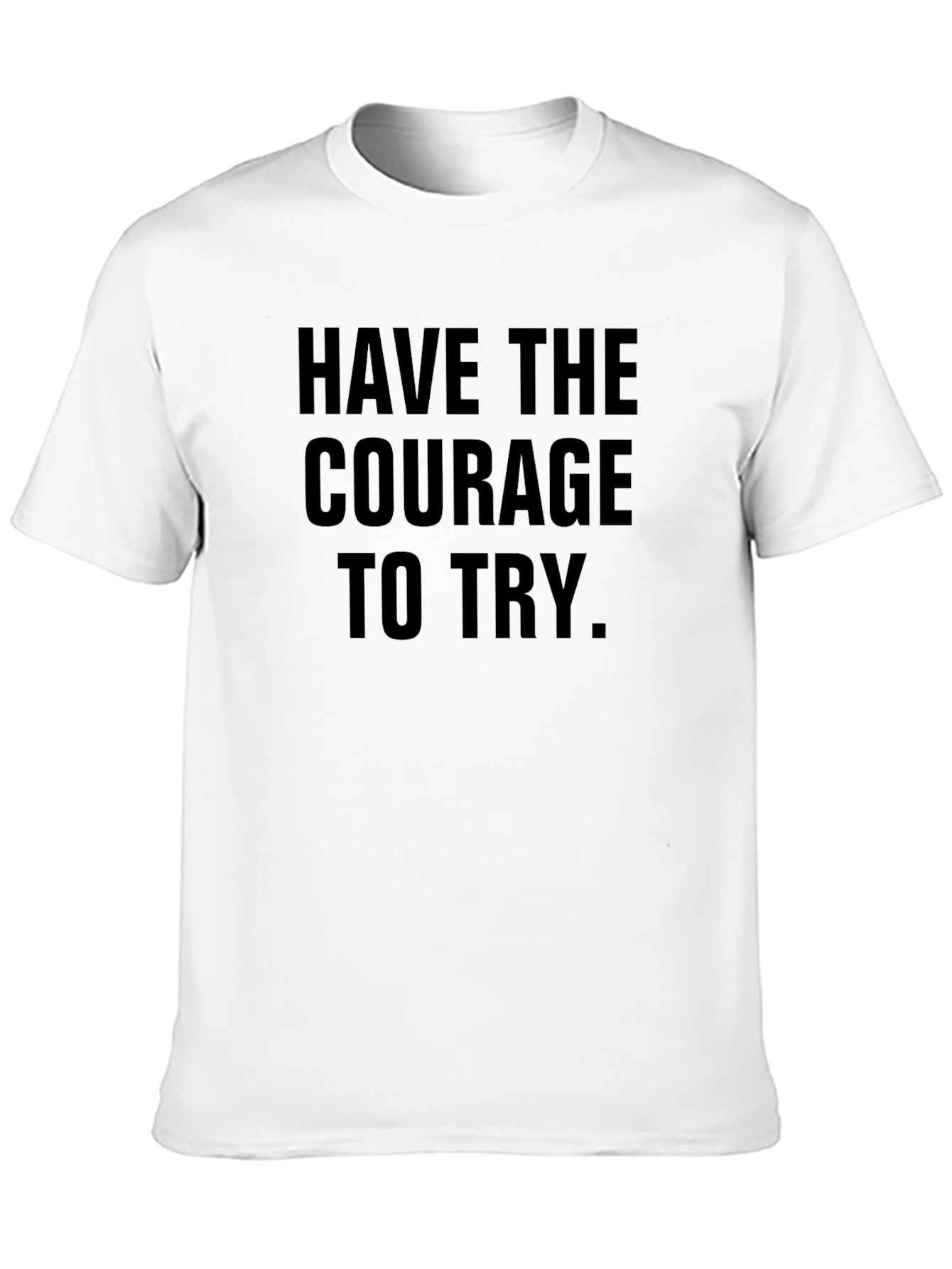 Courage to Try Black Graphic Tee