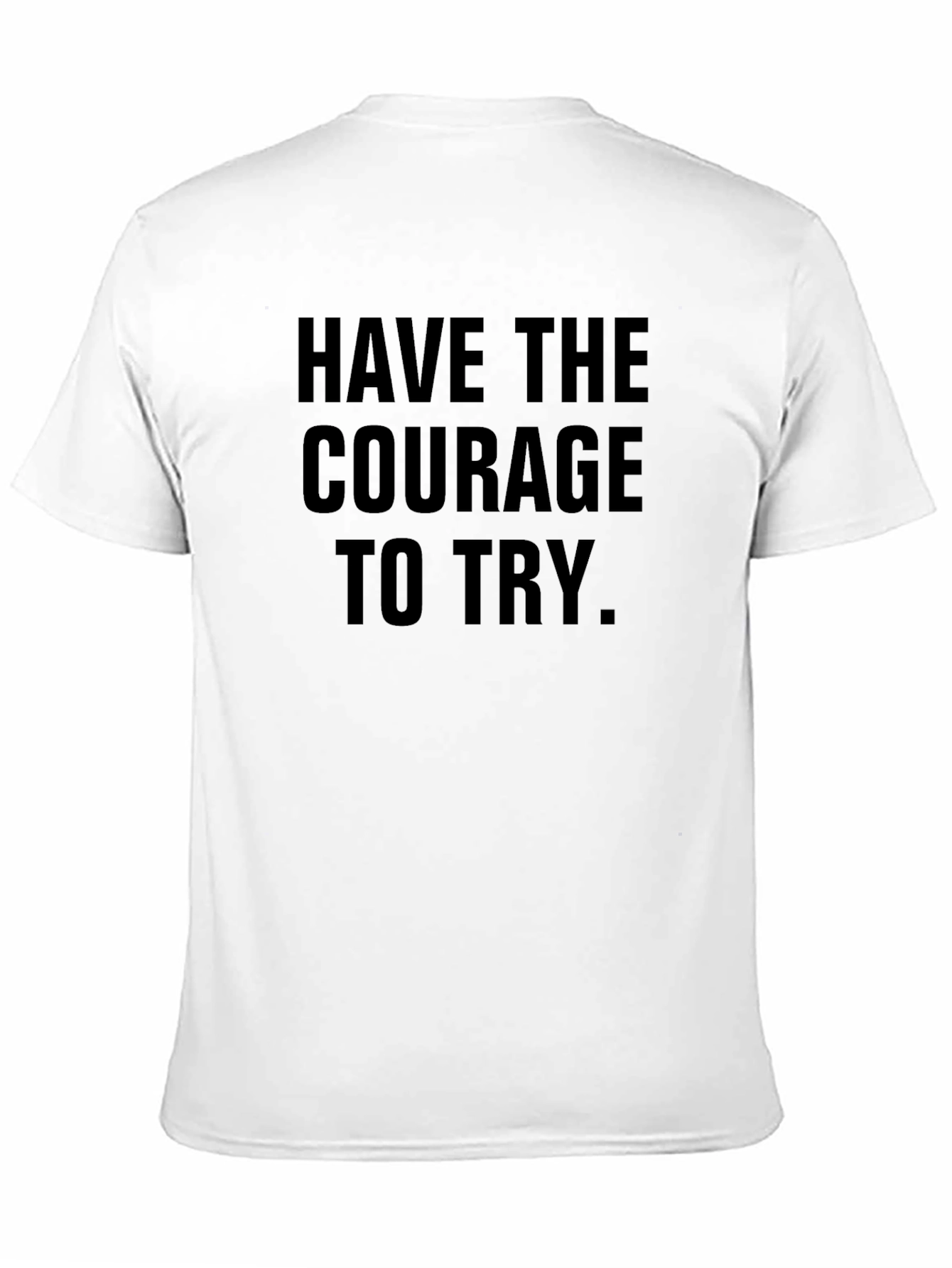 Courage to Try Black Graphic Tee
