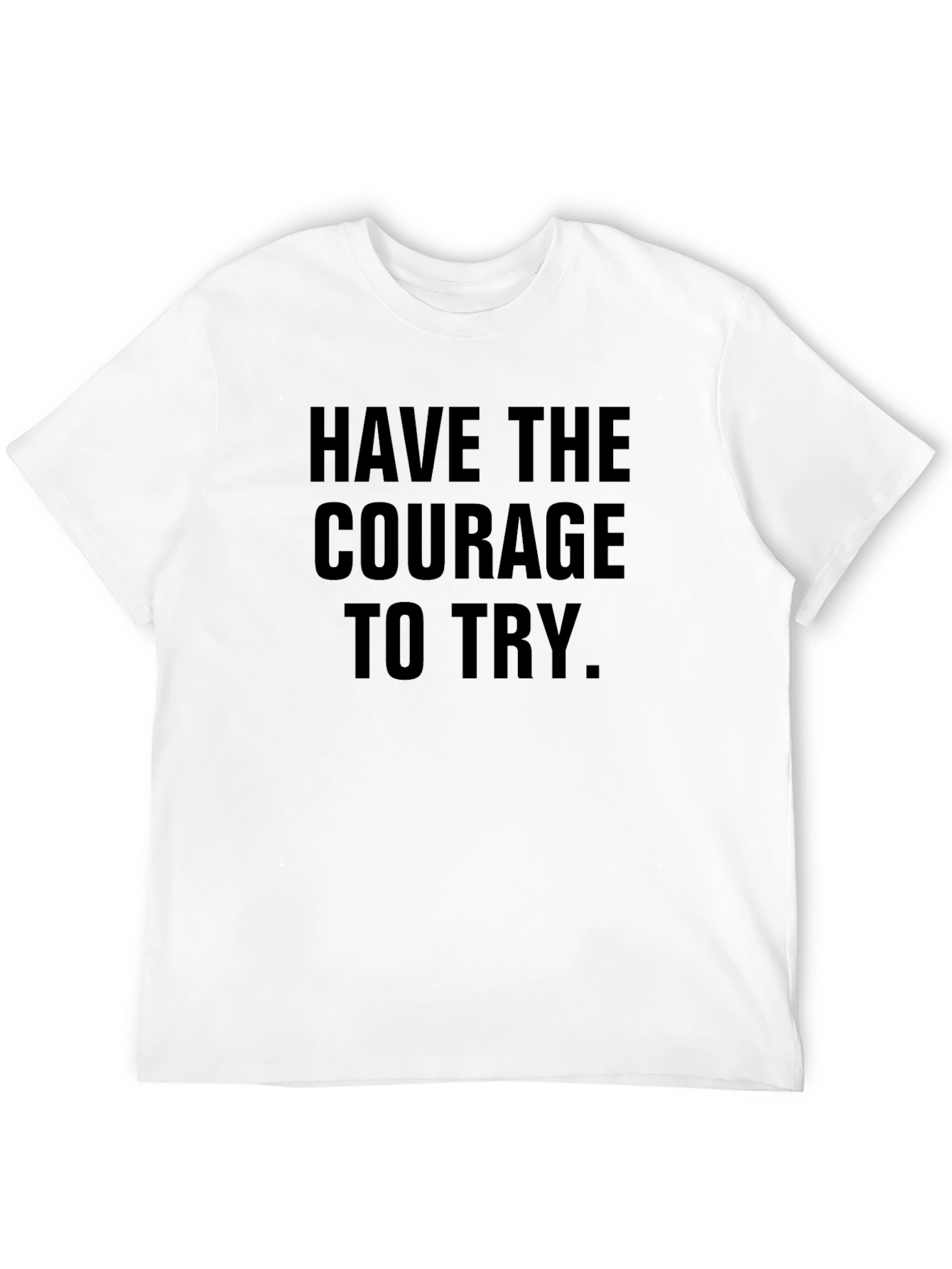 Courage to Try Black Graphic Tee