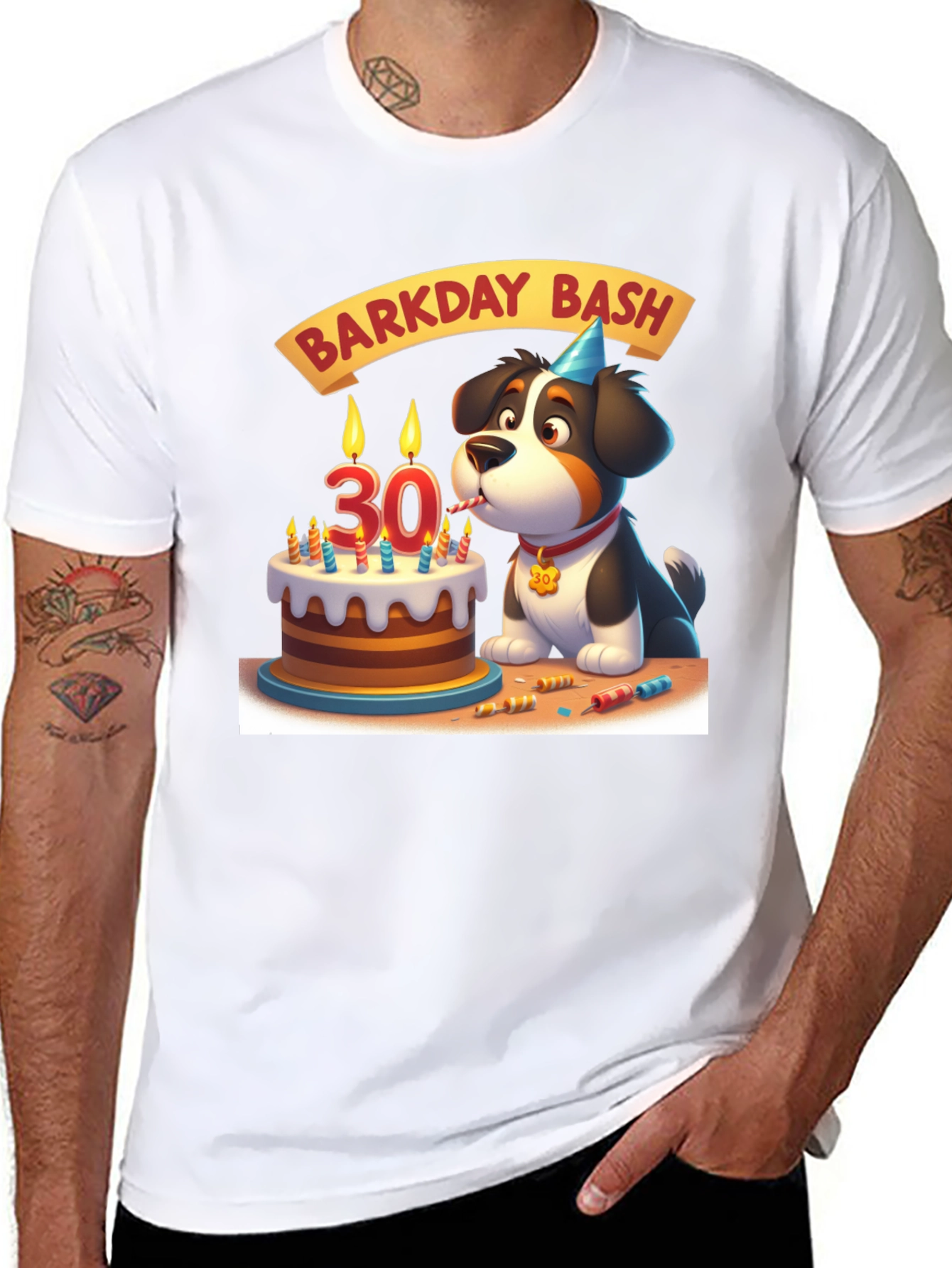 Barkday Bash T-Shirt: 30th Birthday Dog Lover Tee