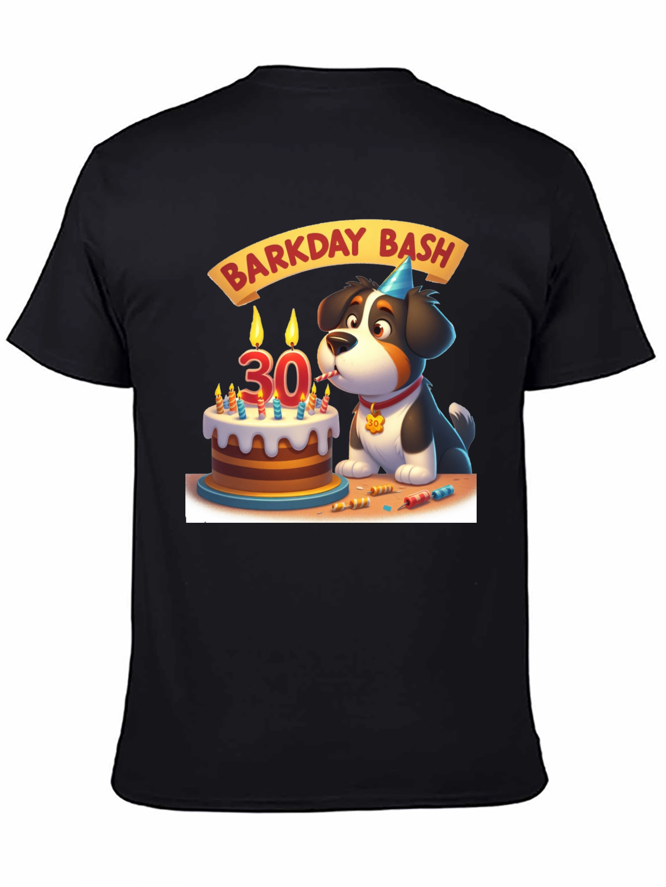 Barkday Bash T-Shirt: 30th Birthday Dog Lover Tee