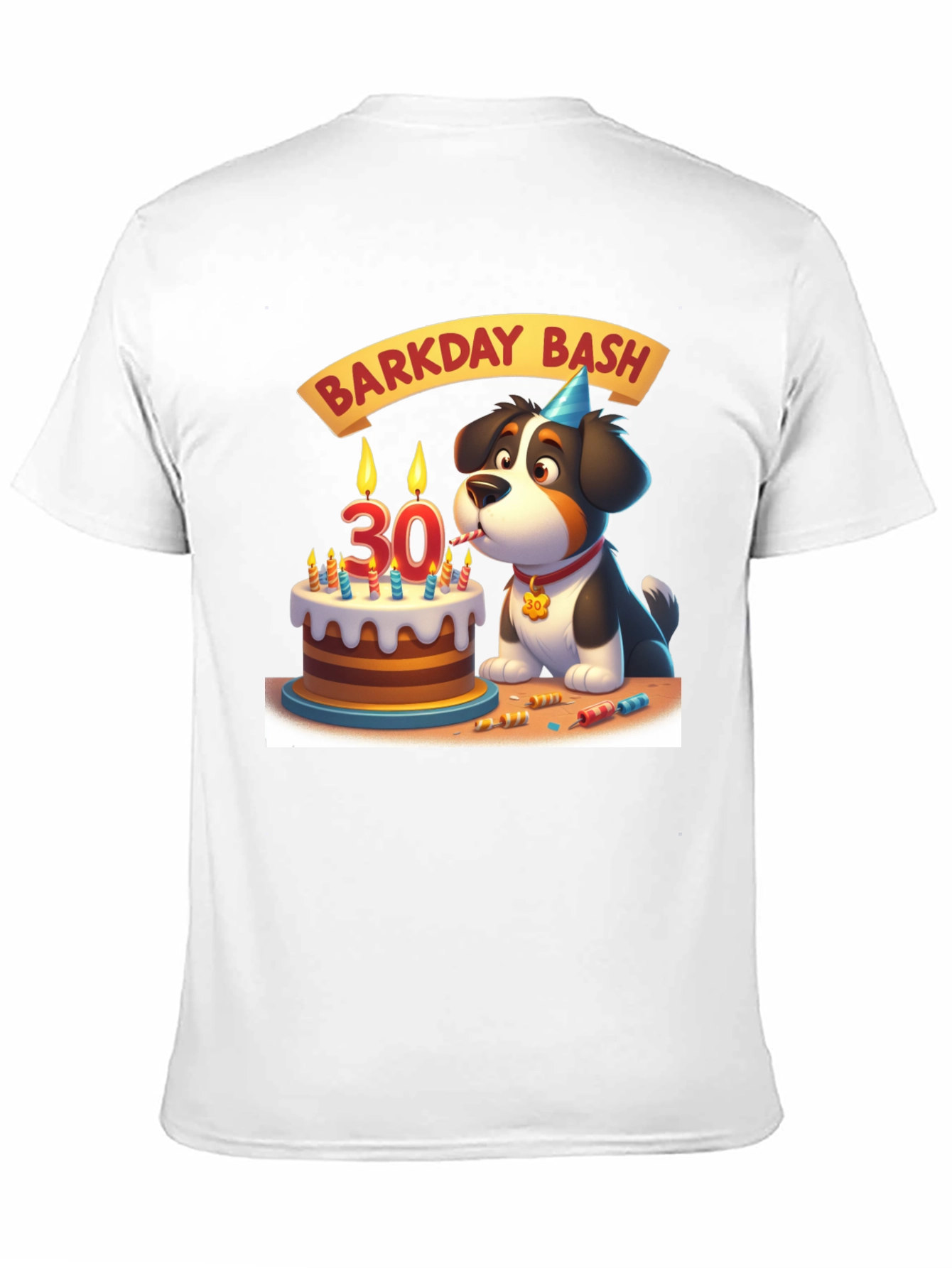 Barkday Bash T-Shirt: 30th Birthday Dog Lover Tee
