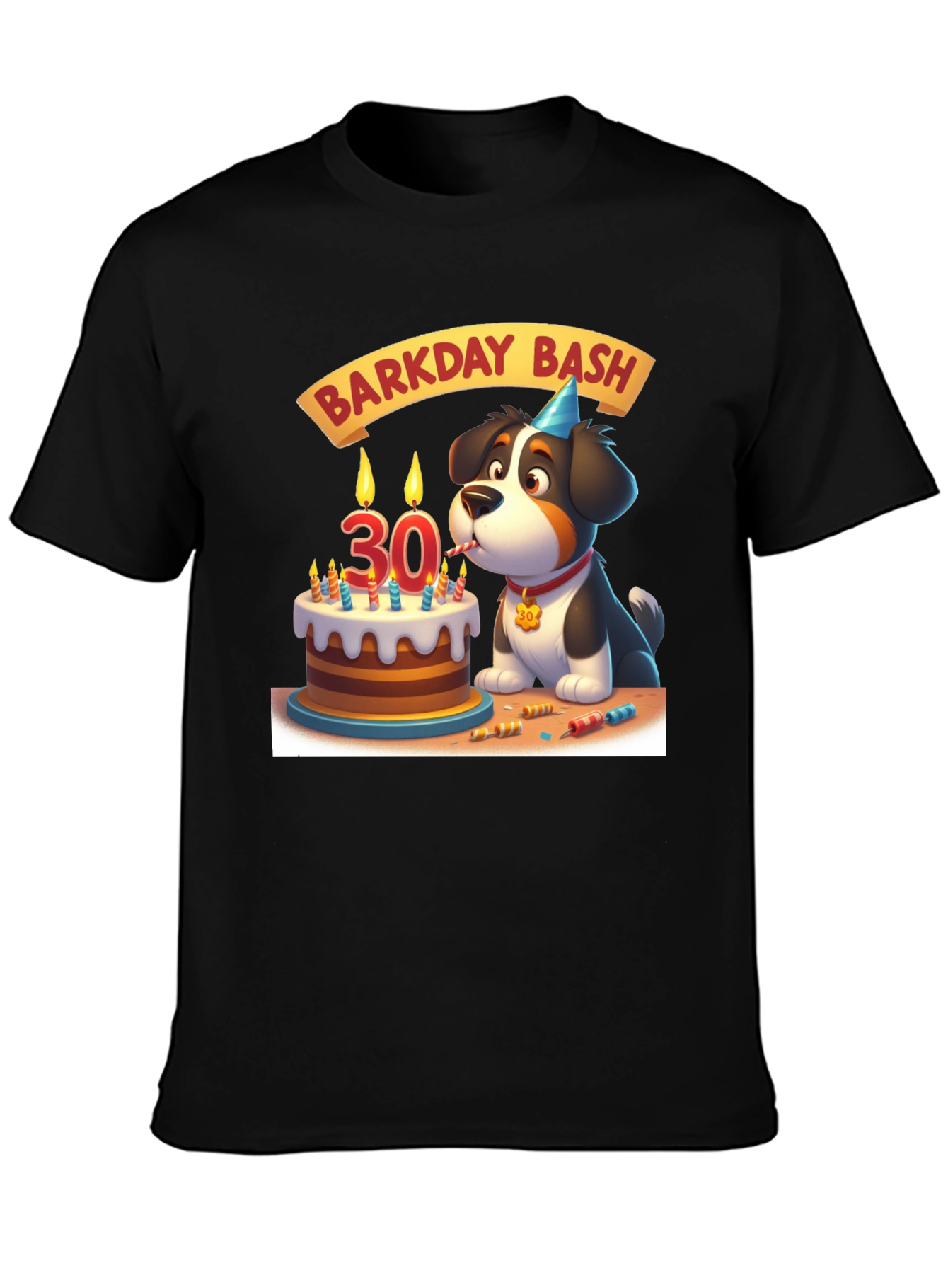 Barkday Bash T-Shirt: 30th Birthday Dog Lover Tee