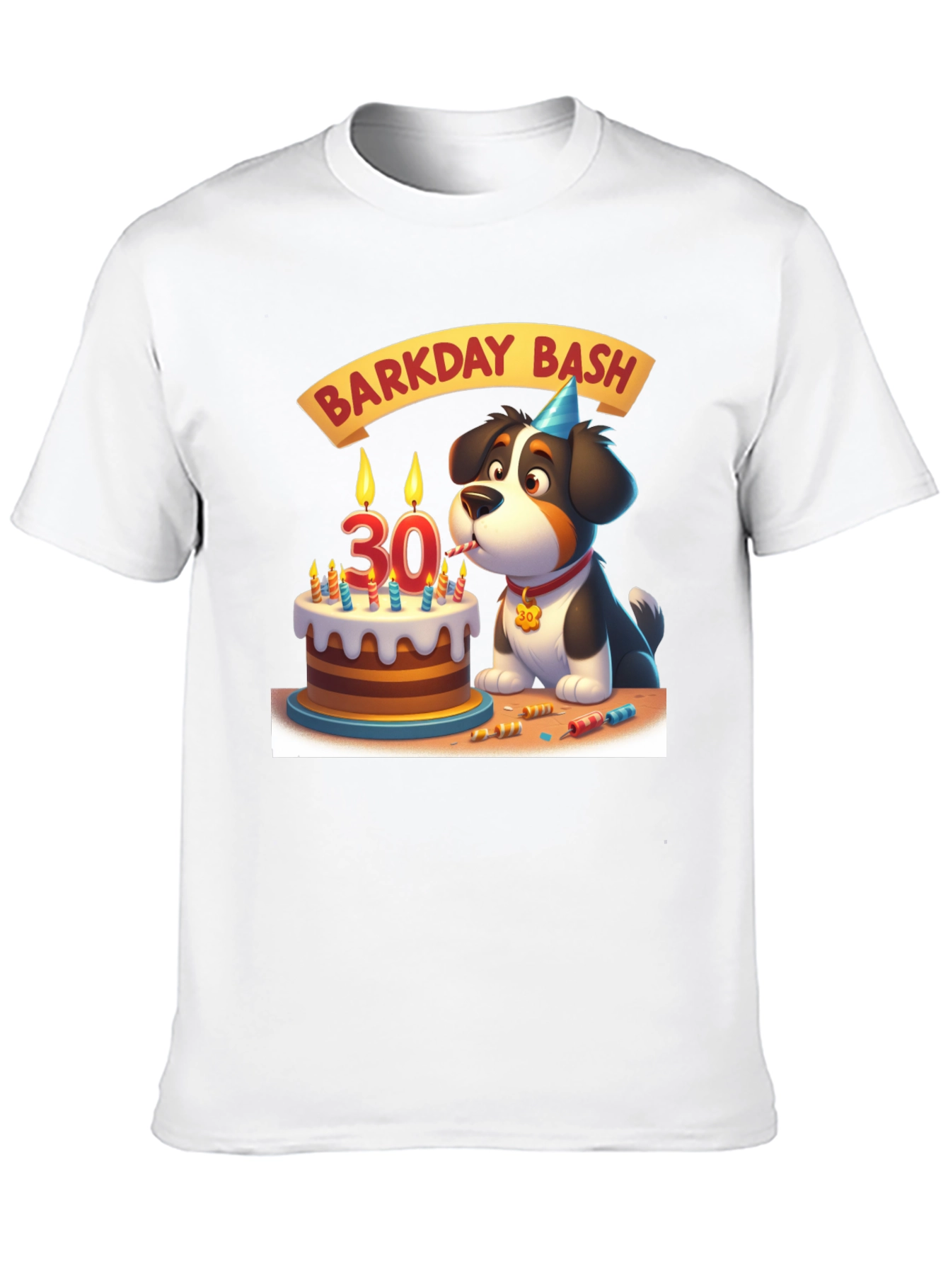 Barkday Bash T-Shirt: 30th Birthday Dog Lover Tee